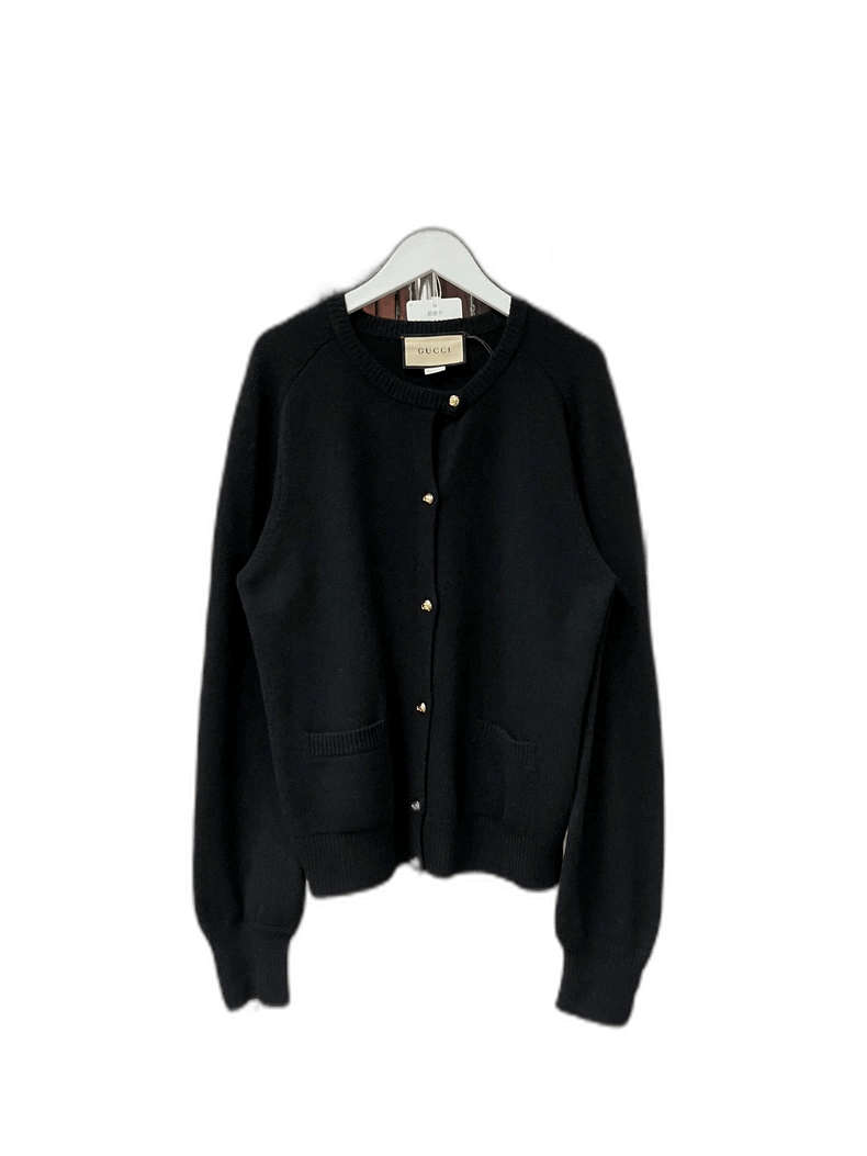 Gucci Gucci Cashmere Cardigan with Gold Buttons-2505 Size US M / EU 48-50 / 2 - 1 Thumbnail