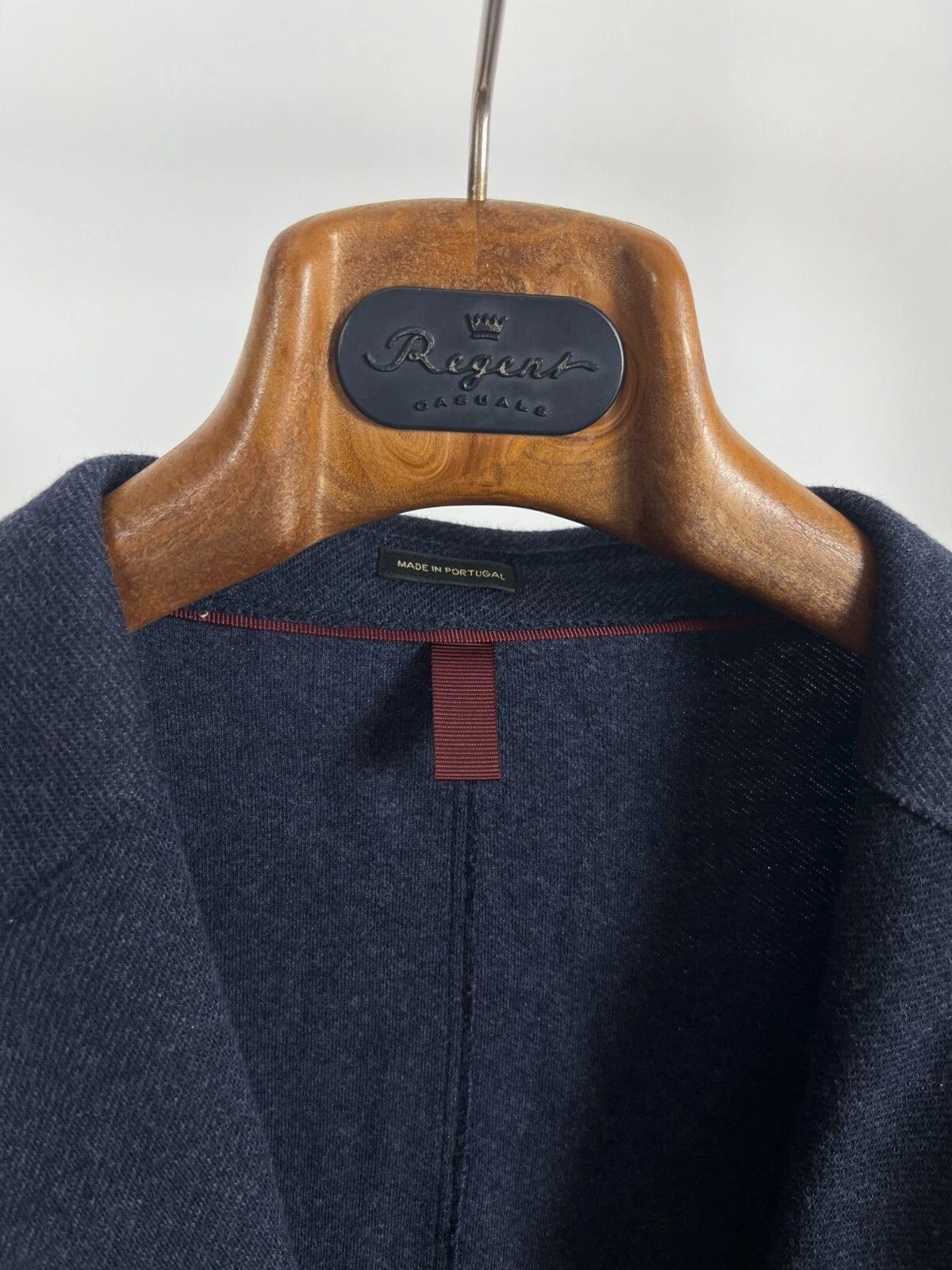 Massimo Dutti Massimo Dutti Navy Blue Unlined Soft Cotton Blazer Jacket Size 40R - 9 Thumbnail