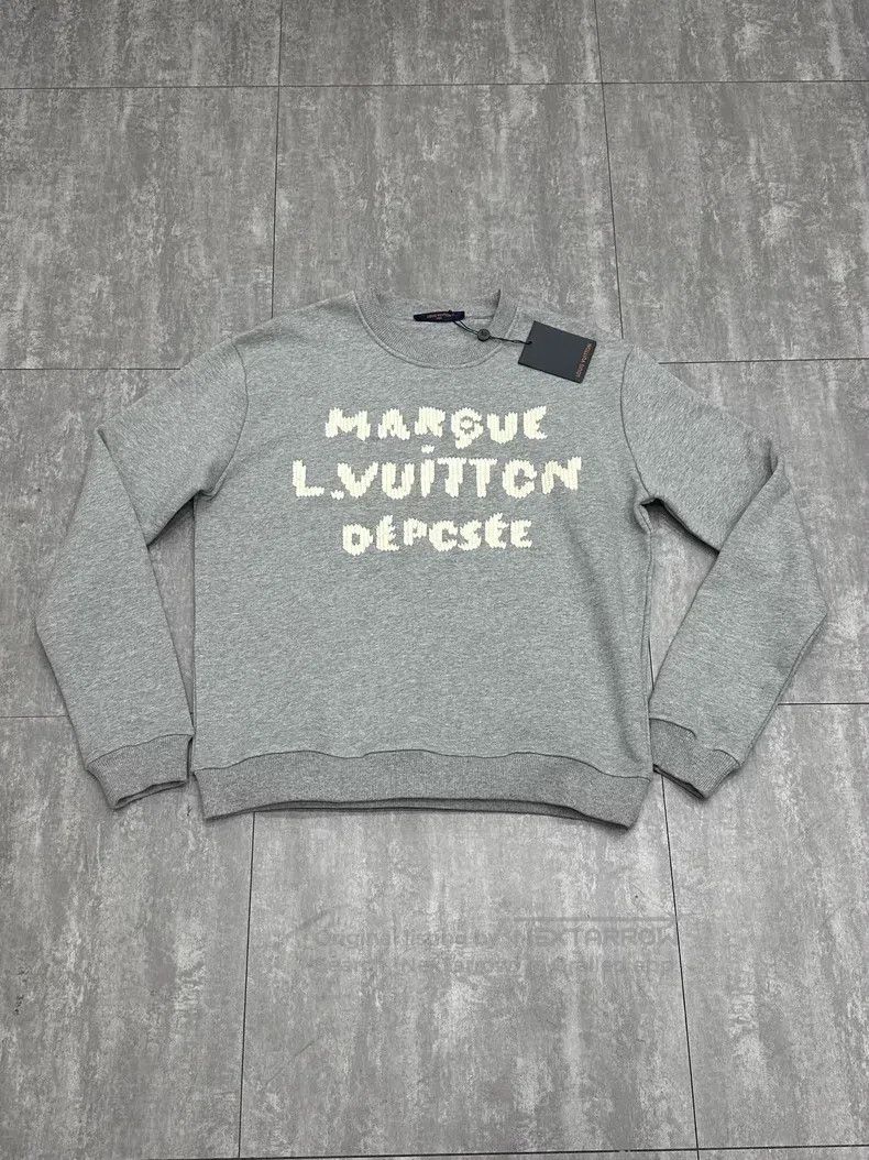 Louis Vuitton Louis Vuitton New Grey Long Sleeve Sweater Size US L / EU 52-54 / 3 - 1 Thumbnail