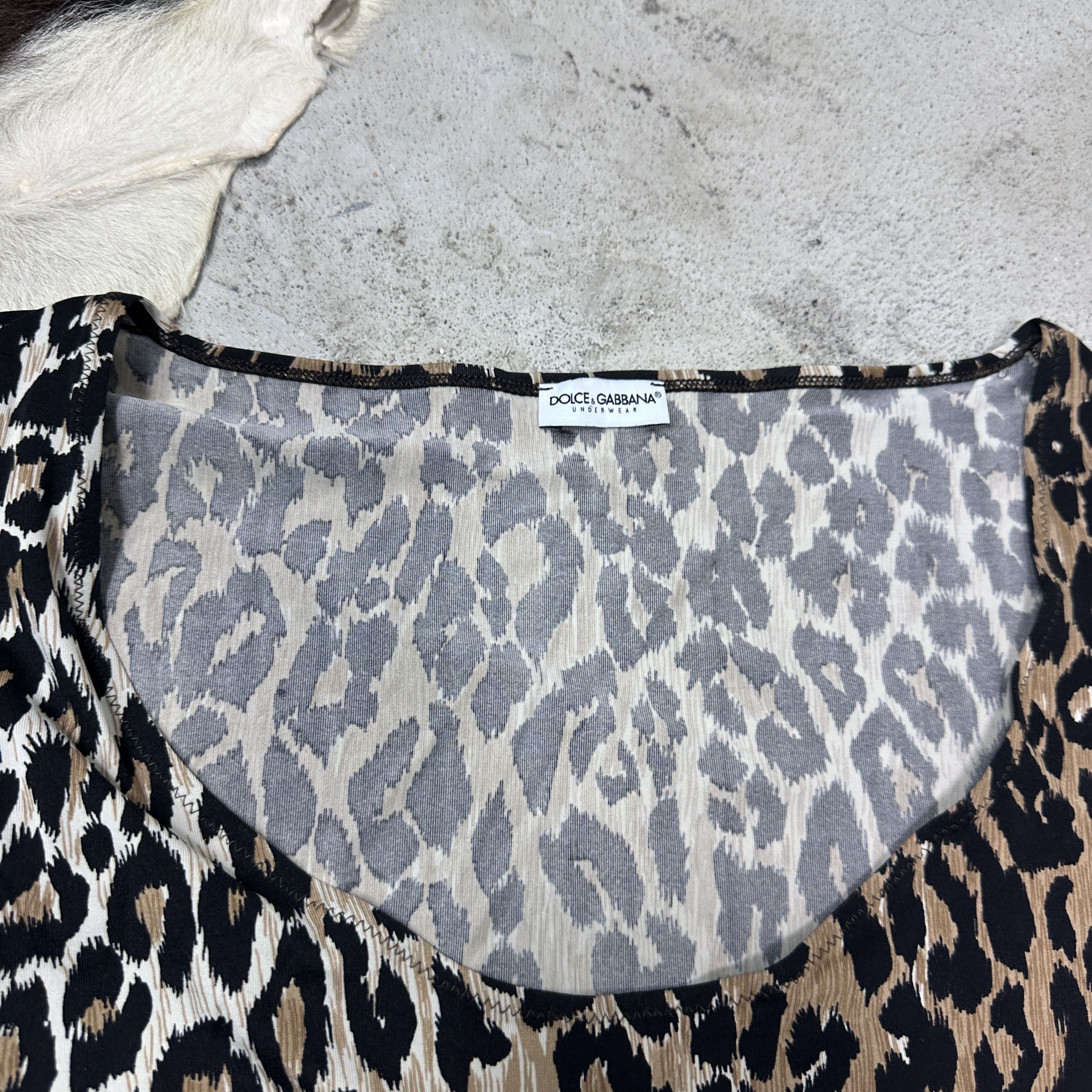 Dolce & Gabbana Vintage Cheetah Fullrpint Dolce & Gabbana Top 00s Size L / US 10 / IT 46 - 3 Thumbnail
