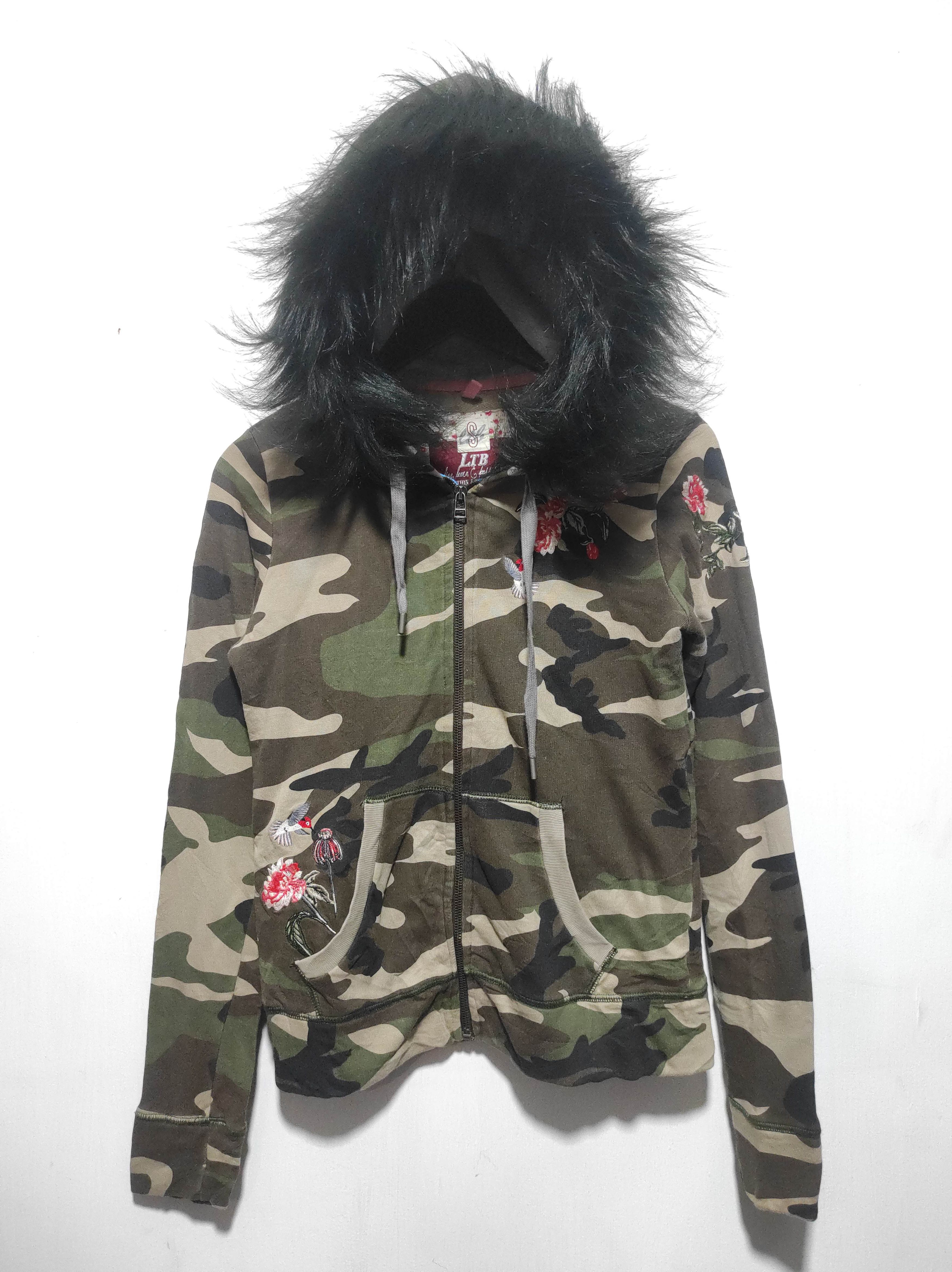 If Six Was Nine LTB Camo Embroidery Zip Fur Hoodie IfSixWasNine LGB style Size US S / EU 44-46 / 1 - 3 Thumbnail
