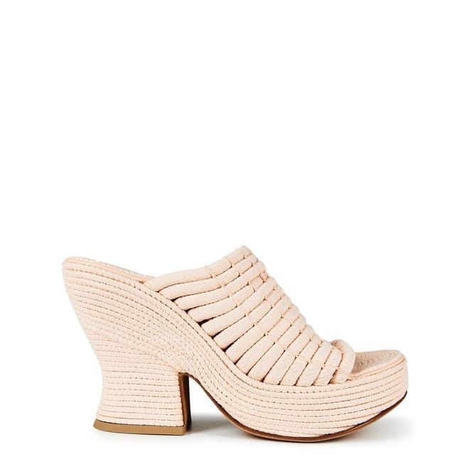 Bottega Veneta Bottega Veneta Mule Sandals in Pink Size US 7.5 / IT 37.5 - 1 Thumbnail