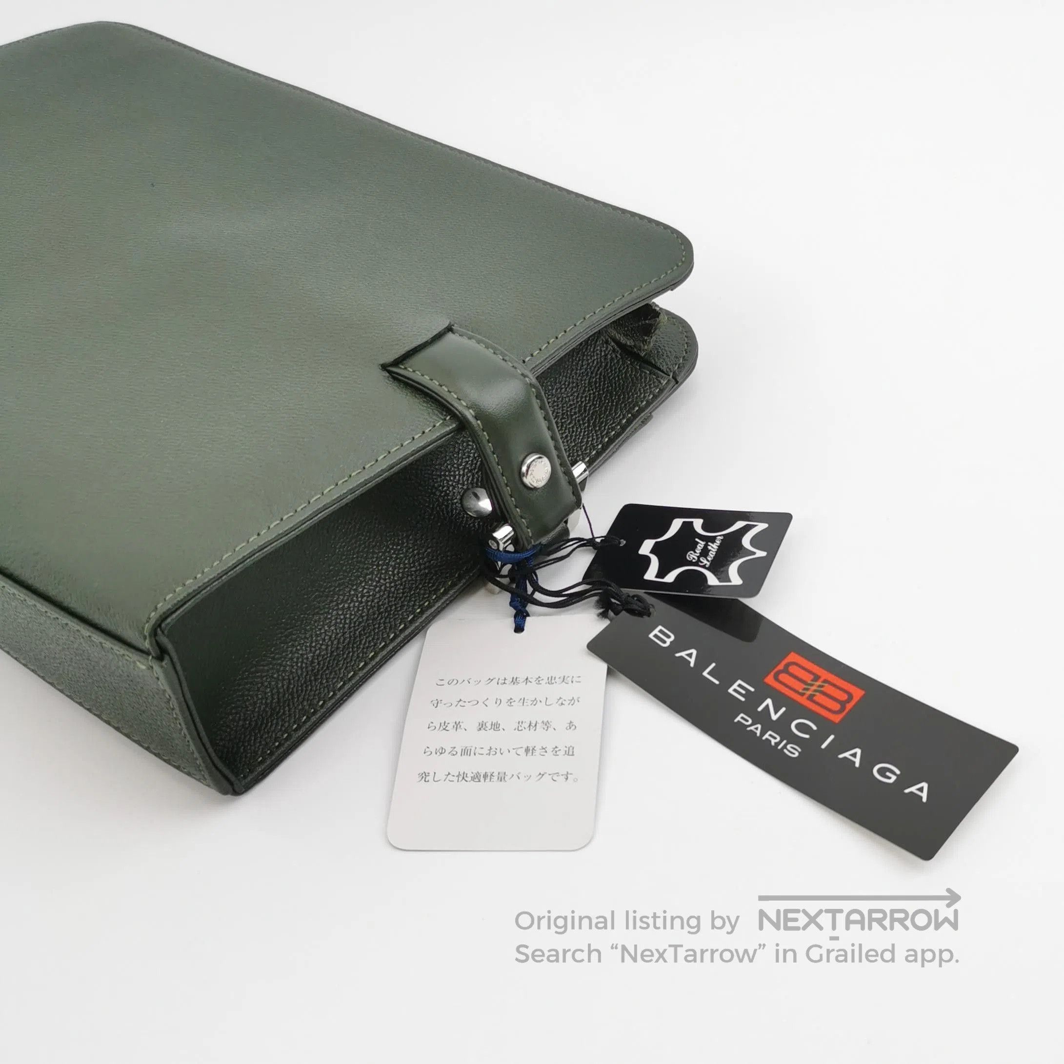 Balenciaga Balenciaga ACE Collab Calfskin Solid Vintage Clutch. Size ONE SIZE - 7 Thumbnail