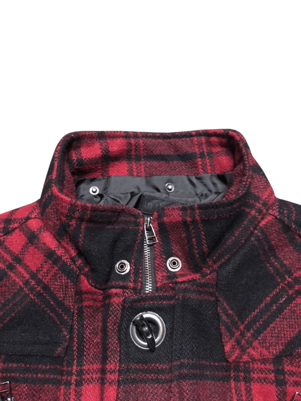 In The Attic In The Attic Plaid Peacock Zipper Jacket Wool Punk Style Size US M / EU 48-50 / 2 - 4 Thumbnail