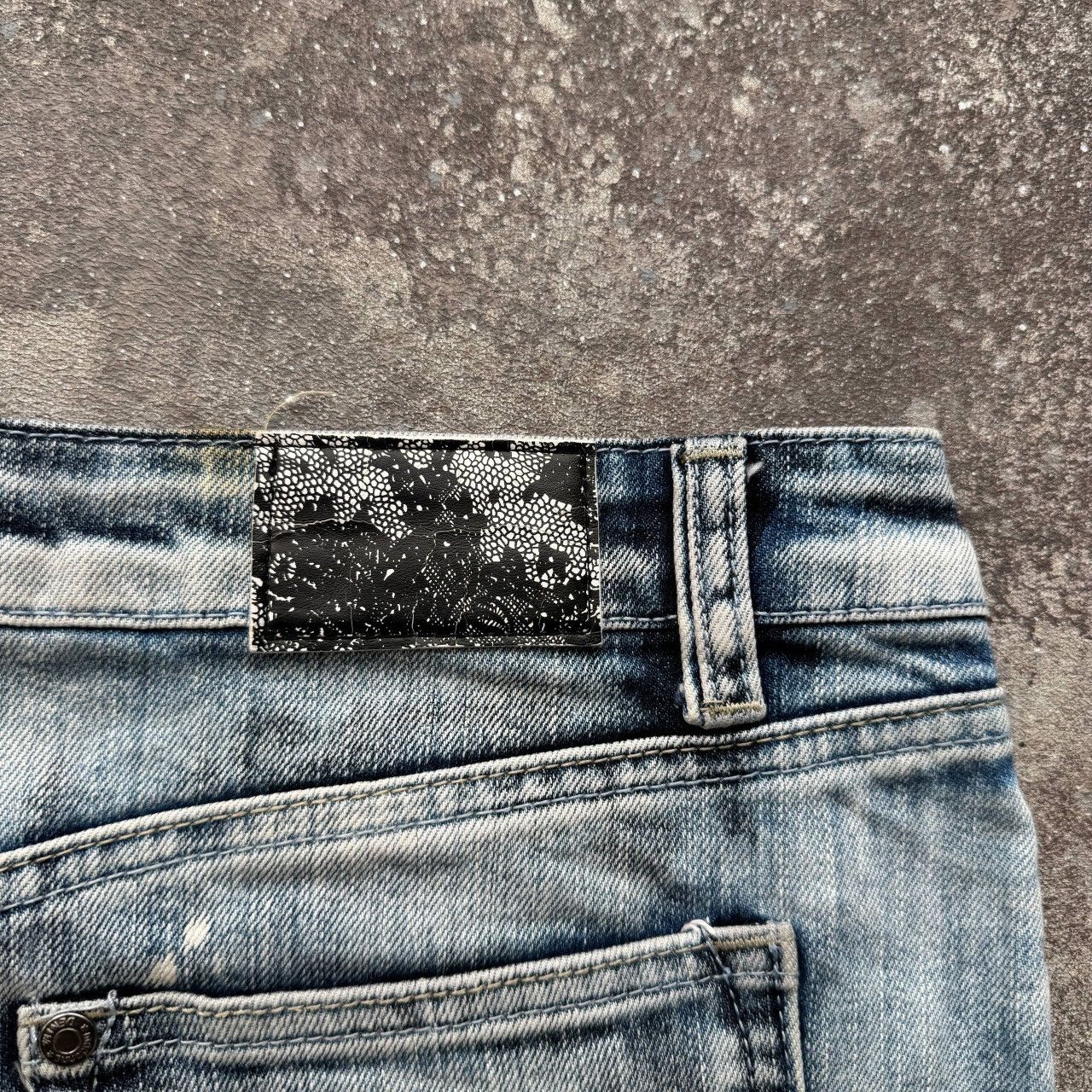 Hysteric Glamour Madonna Y2K Glam Vintage Sexy Denim Mini Skirt Size 28" / US 6 / IT 42 - 8 Thumbnail