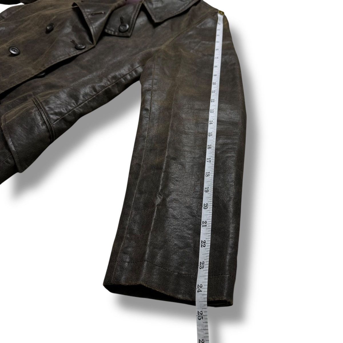 Tornado Mart Tornado Mart Sheep Leather Trench Coat Jacket Size US XL / EU 56 / 4 - 22 Thumbnail