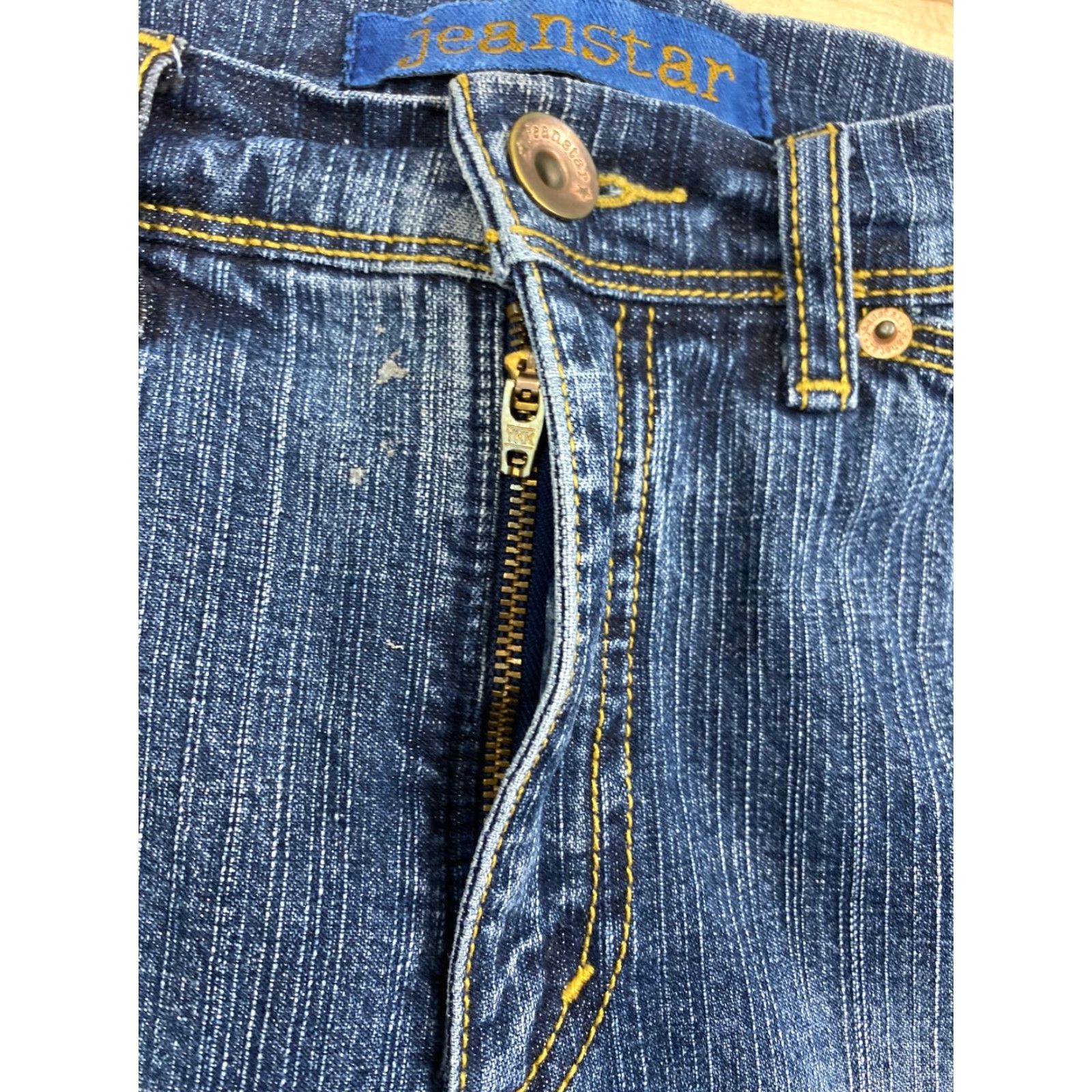 Denime Jeanstar Denim Blue Capri Jeans Women Regular Size 7 Capri Denim Jeans Blue Women 7 Jeans Capris Cuffed Button Size 28" / US 6 / IT 42 - 4 Thumbnail