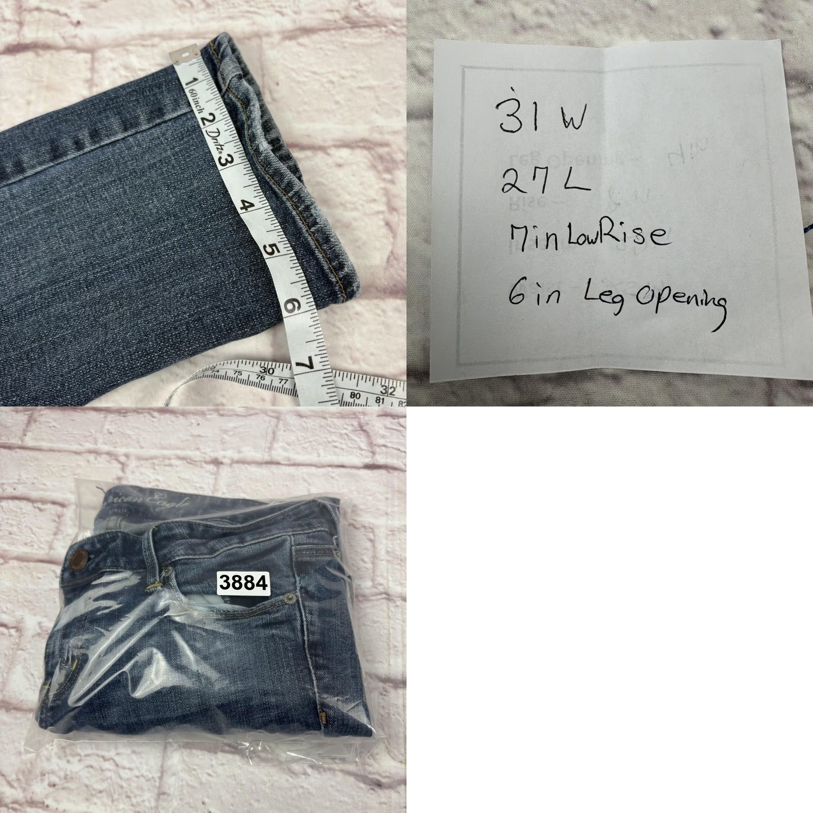American Eagle Outfitters American Eagle Outfitters Jeans Womens 6 Low Rise Skinny Stretch 31x27 Denim Size 28" / US 6 / IT 42 - 10 Thumbnail