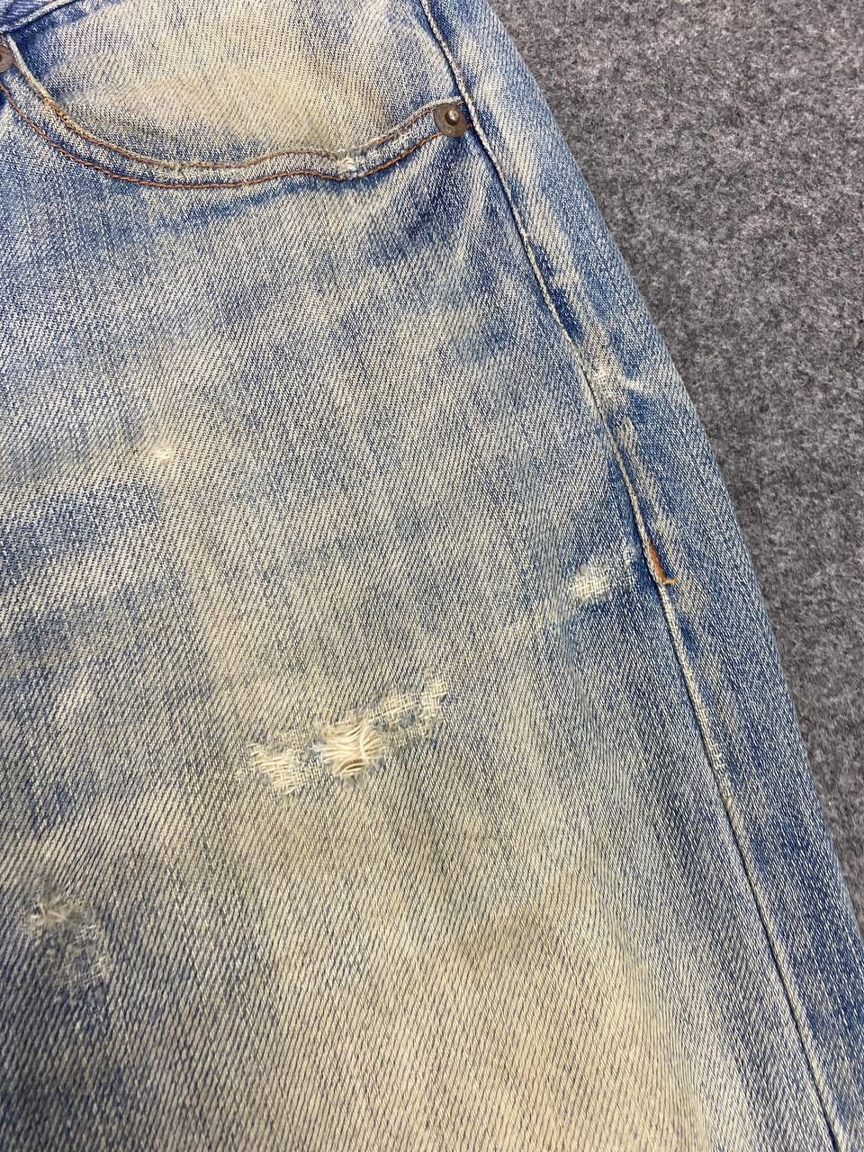 Japanese Brand united arrow green label relaxing distressed denim Size US 32 / EU 48 - 9 Thumbnail