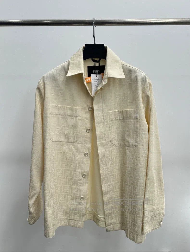 Fendi Fendi Logo full print single-breasted jacket Size US M / EU 48-50 / 2 - 1 Thumbnail