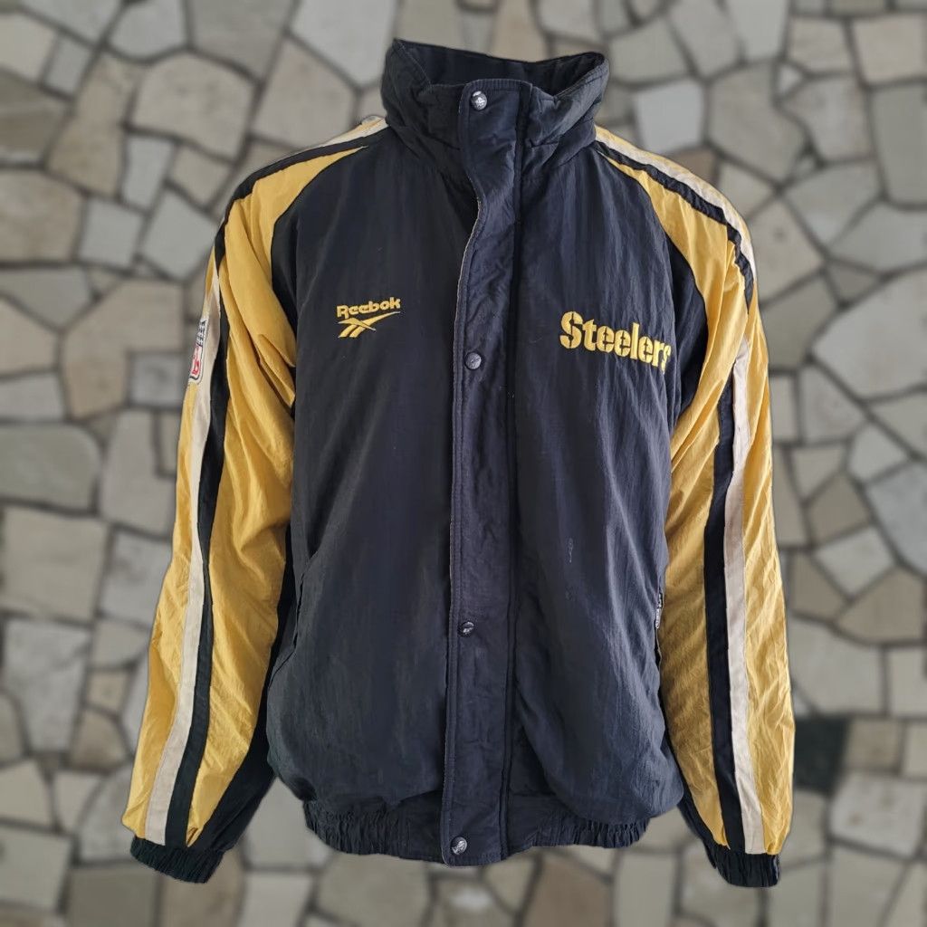 Reebok VINTAGE Reebok Steelers NFL Padded Jacket Sz XL Size US XL / EU 56 / 4 - 1 Thumbnail