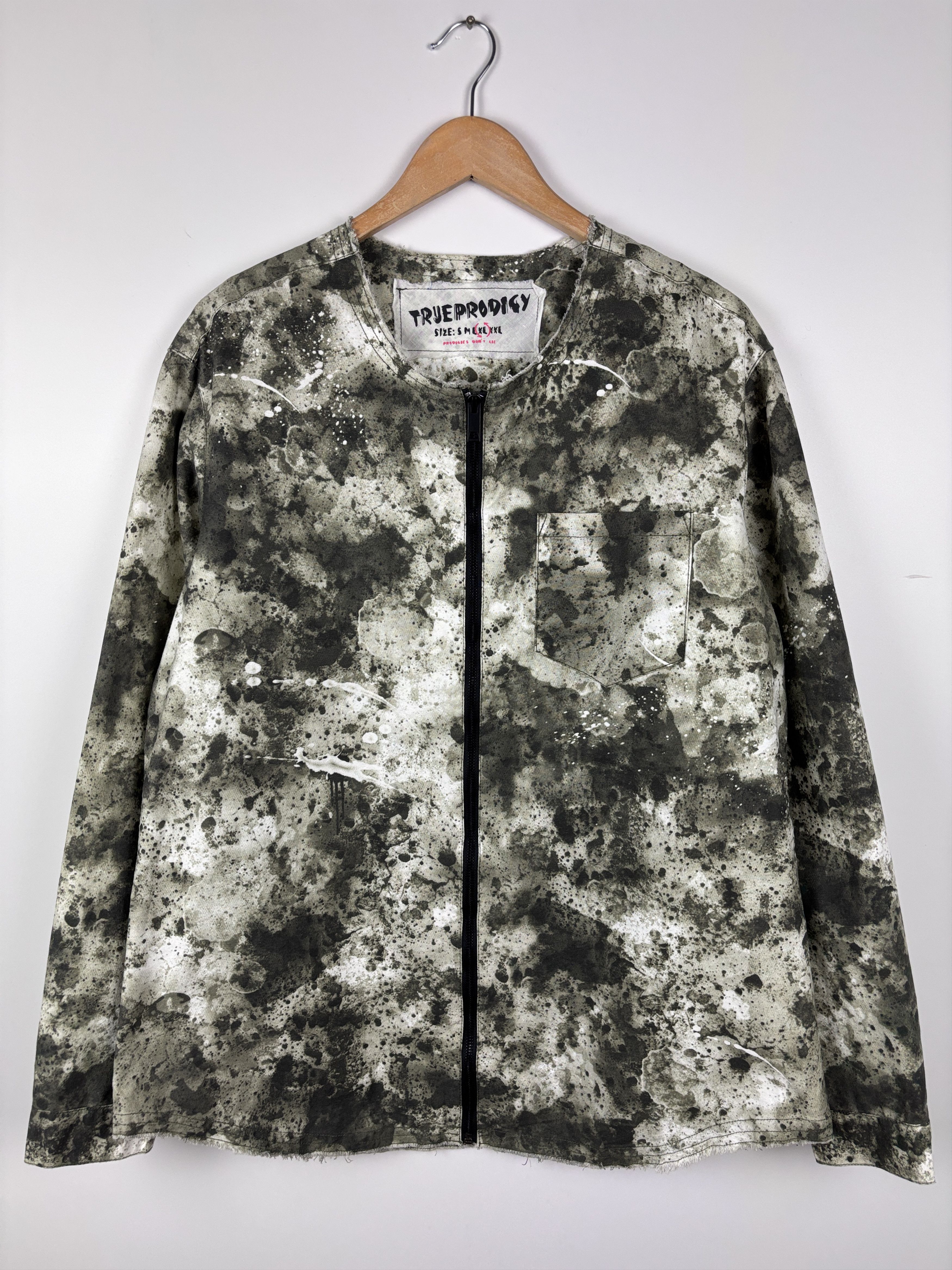 Other True Prodigy Abstract Splatter Full Zip Shirt Jacket XL Size US XL / EU 56 / 4 - 1 Thumbnail