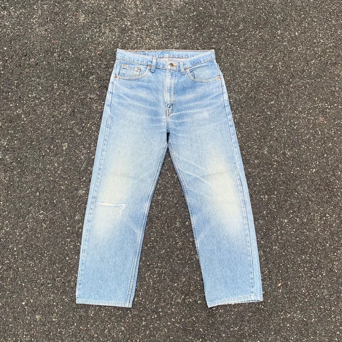 Levi's 💥 Distressed Denim Vtg Levi’s Light Wash Jeans Faded Pants Size US 32 / EU 48 - 1 Thumbnail