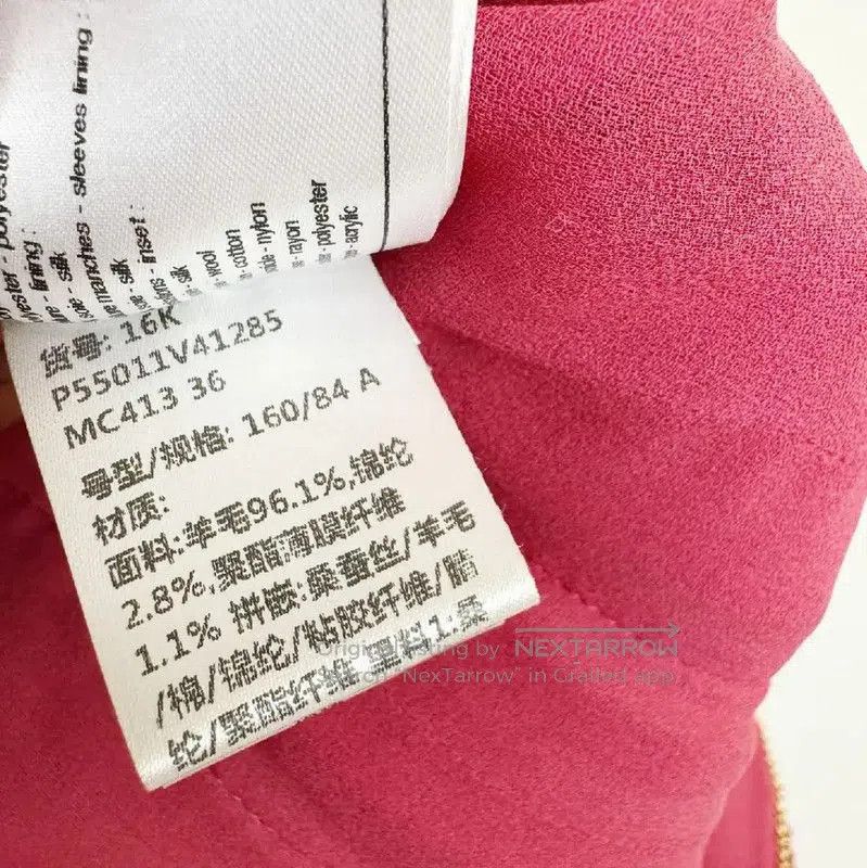 Chanel Chanel Wool Winter Coat in Pink . Size M / US 6-8 / IT 42-44 - 6 Thumbnail