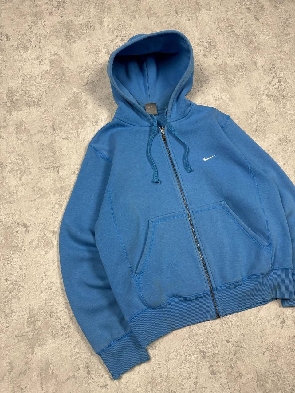 Nike Vintage Nike Y2K Blue Zip Hoodie Size US S / EU 44-46 / 1 - 2 Thumbnail