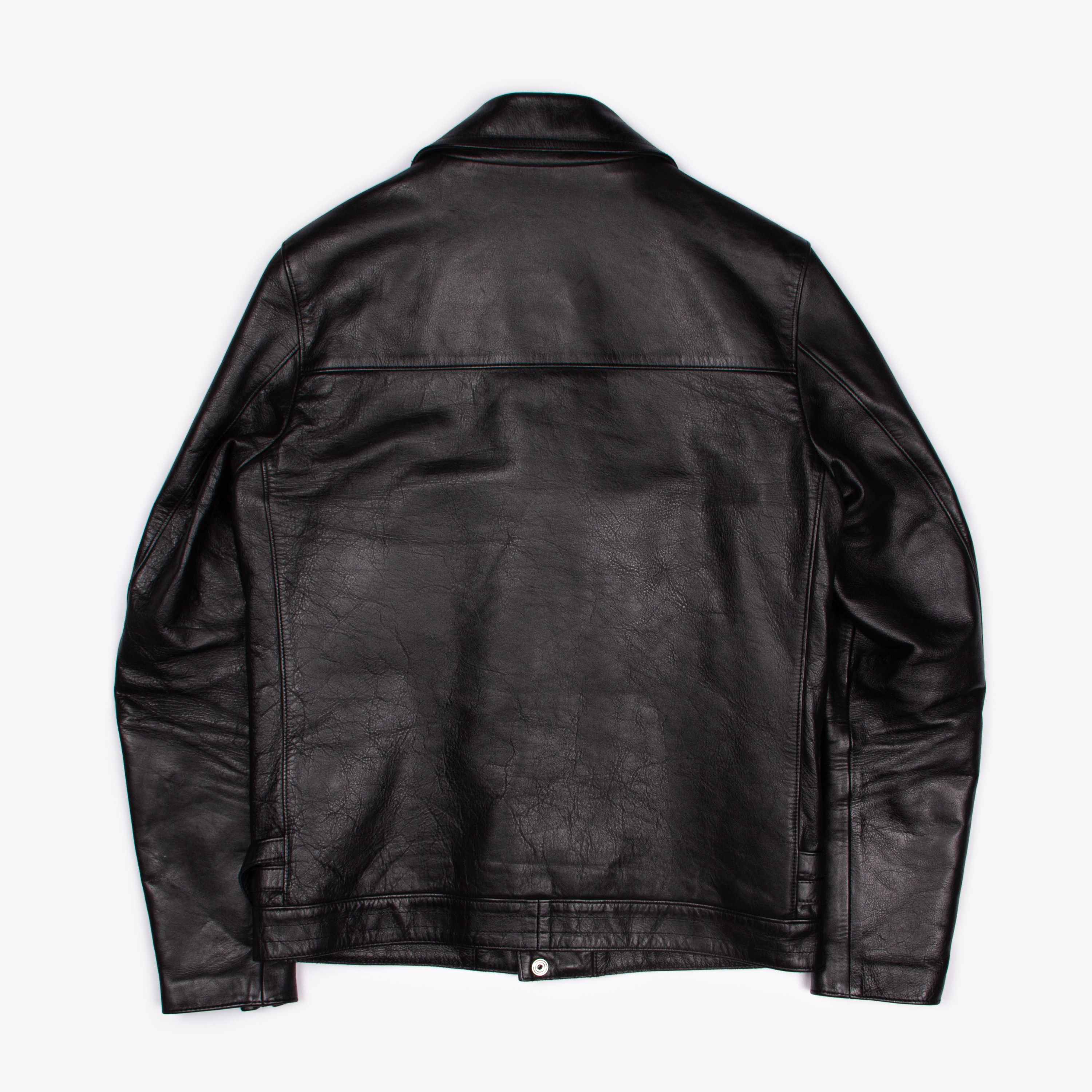 UNDERCOVER single-breasted biker coat - Black