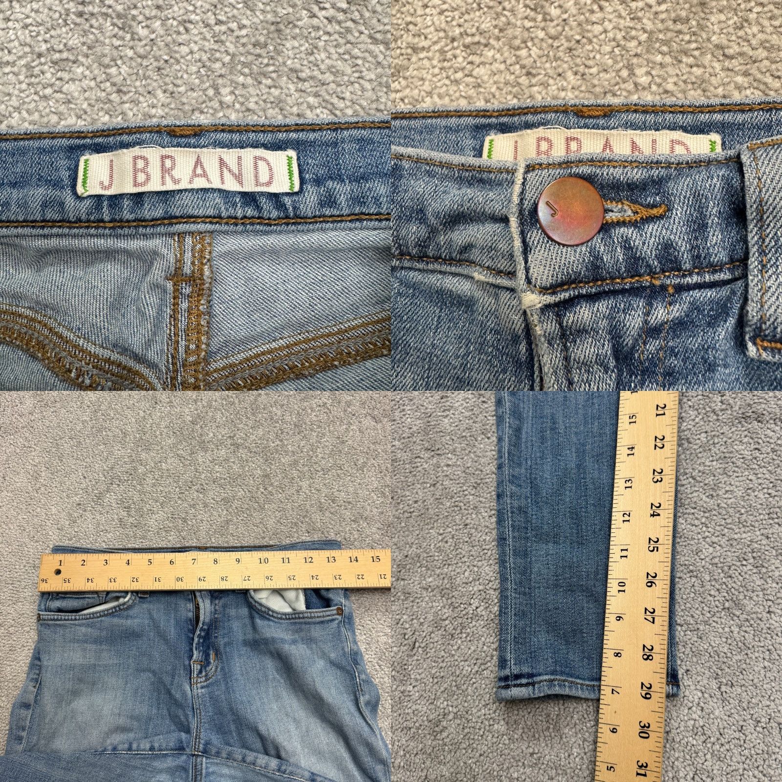 J Brand J Brand Jeans Skinny Leg Coastal Denim Jeans Blue Mid Rise 28 Women's 29 Inseam 26 Waist Stretch City Streetwear Modern Size 28" / US 6 / IT 42 - 8 Thumbnail