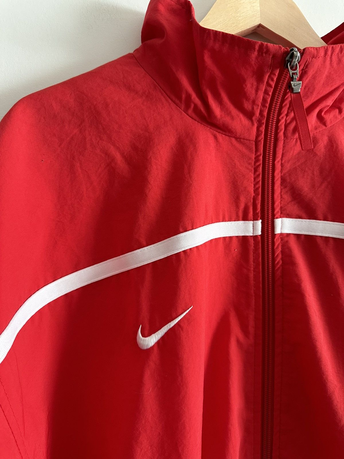 Nike × Vintage 90s Team Nike Vintage Windbreaker Size US XL / EU 56 / 4 - 3 Thumbnail