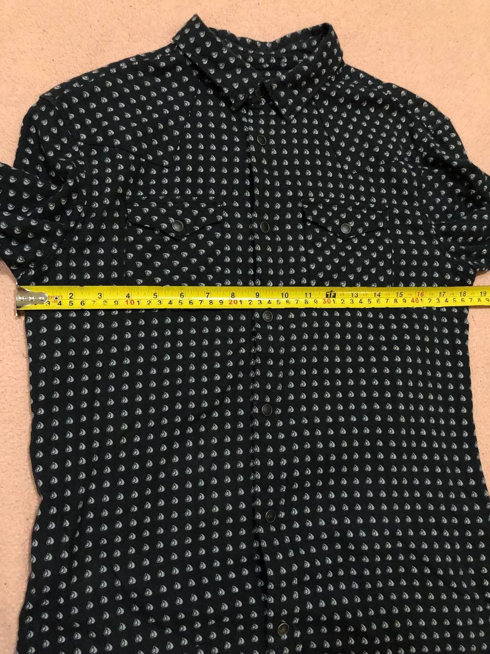 Allsaints Vintage Allsaints black print shirt crazy Y2K streetwear Size US XS / EU 42 / 0 - 10 Thumbnail