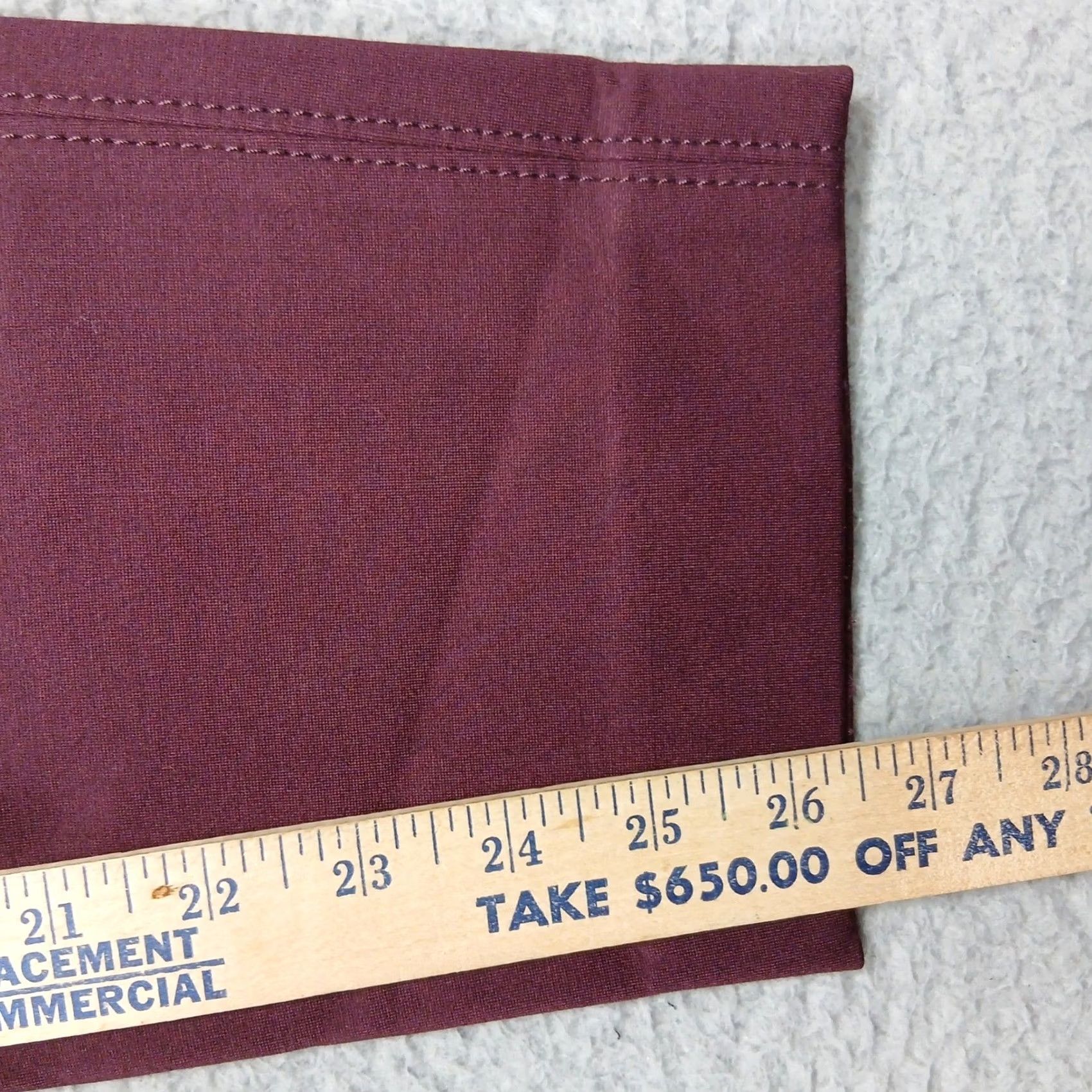 White House Black Market White House Black Market Pants Womens 8R Burgundy Stretch Slim Ankle Size 30" / US 8 / IT 44 - 7 Thumbnail