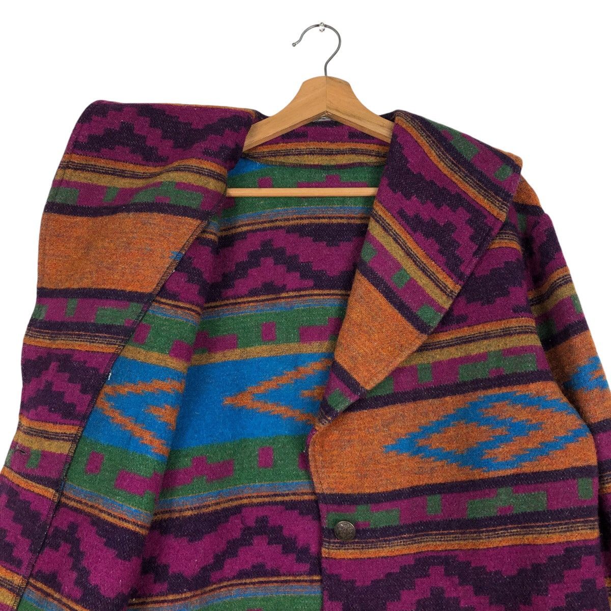 Japanese Brand 📌Native Navajo Aztec Design Chimayo Pull Over Jacket Ranch Size US S / EU 44-46 / 1 - 13 Thumbnail
