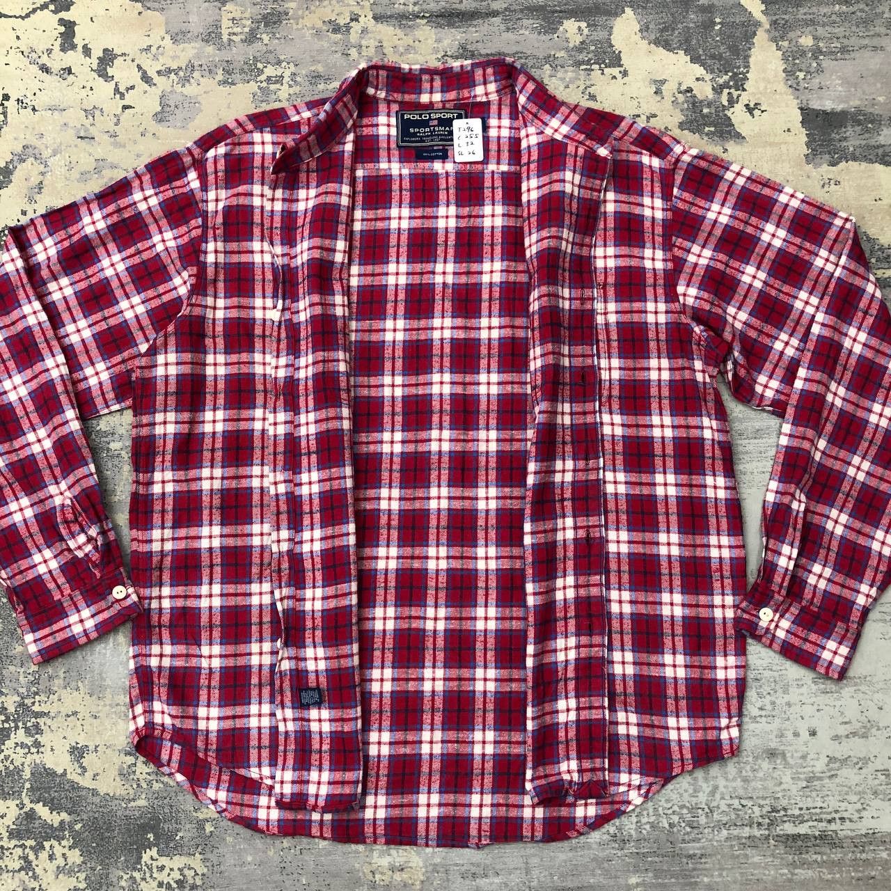 Polo Ralph Lauren × Vintage T296 VTG POLO SPORT RALPH LAUREN SPORTMAN FLANNEL SHIRTS Size US L / EU 52-54 / 3 - 3 Thumbnail