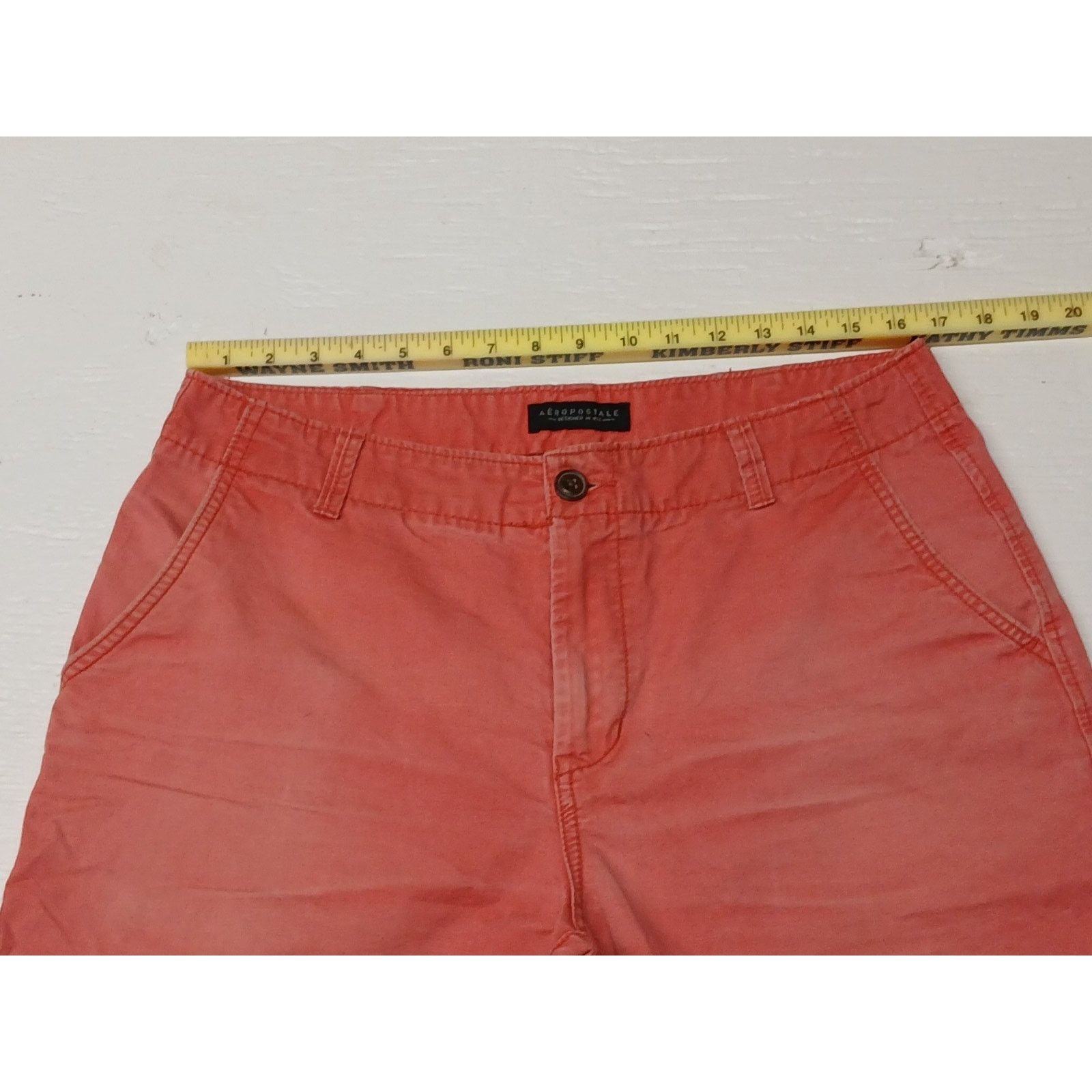 Aeropostale Aéropostale Red (33) Khaki Dress Casual Comfort Fit Shorts Size US 33 - 5 Thumbnail