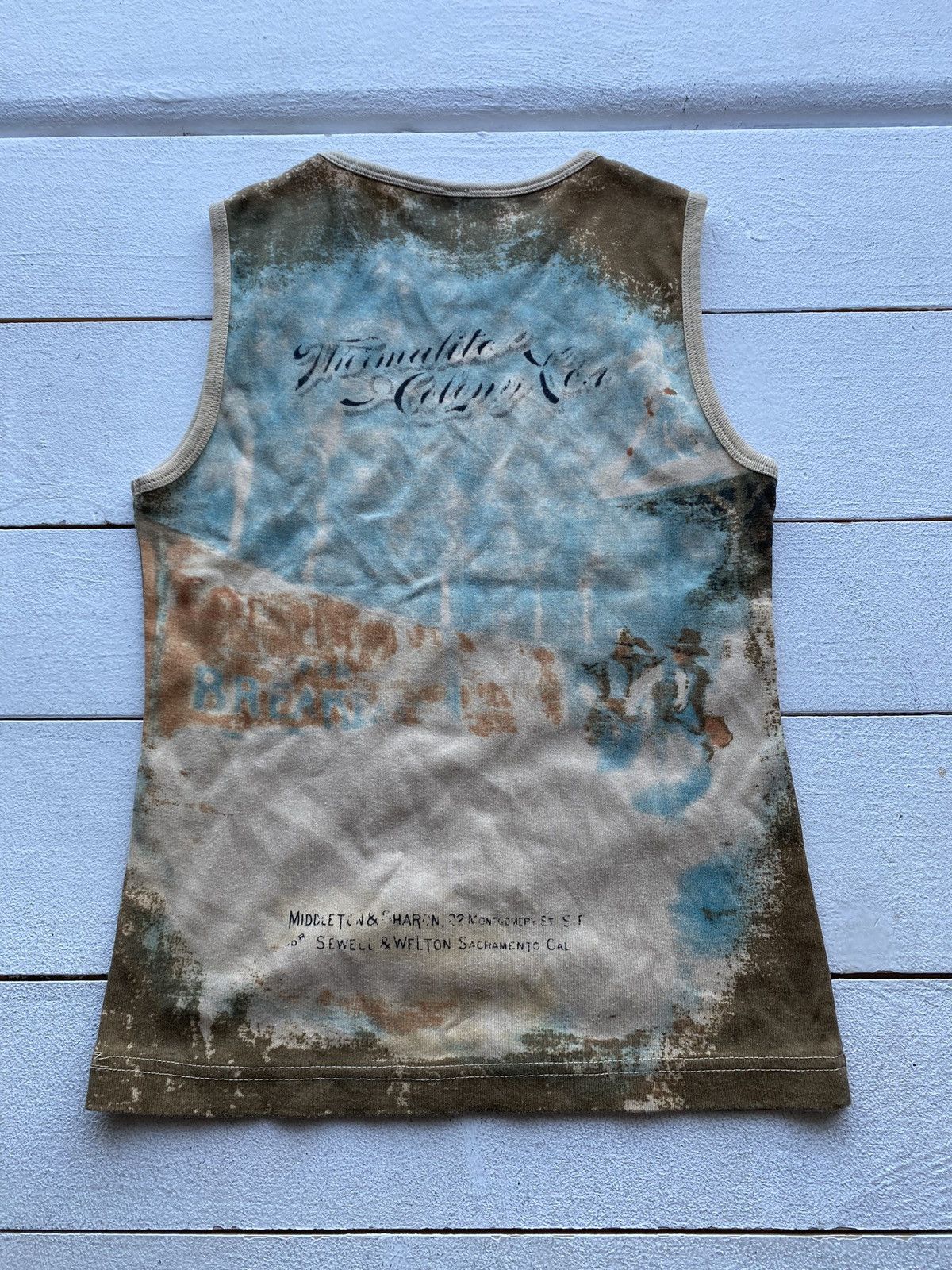 Japanese Brand × Vintage 🔥Gothic Emo Punk Rodeo Sexy Girl Art Tank Top Tee japanese Size S / US 4 / IT 40 - 2 Thumbnail