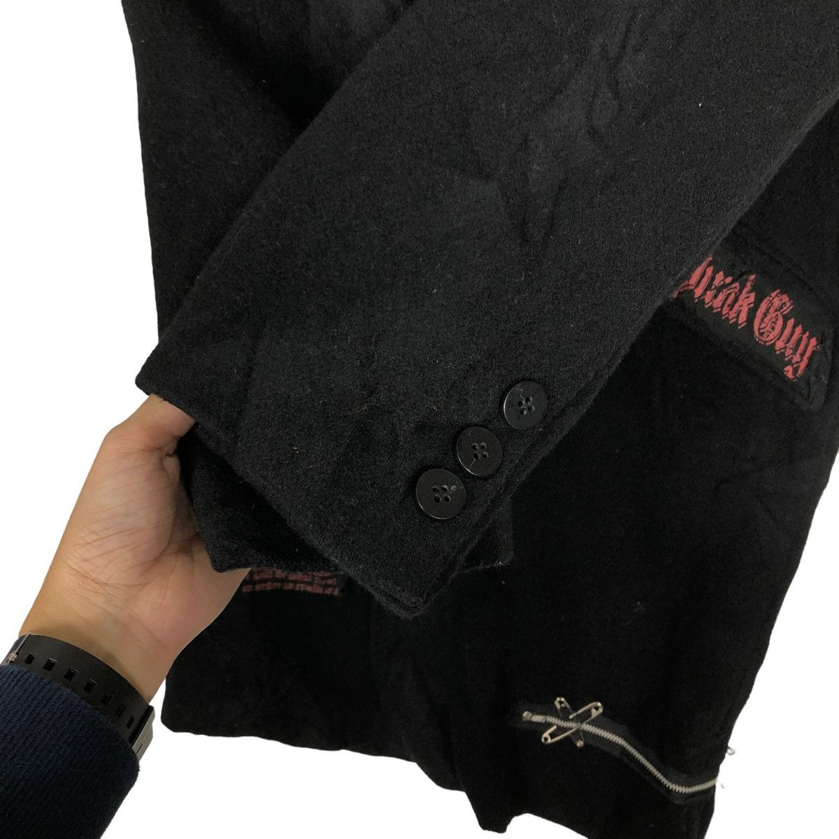 Hysteric Glamour 🔥PUNK DESIGN LONG JACKET ACID JAZZ MEN Size US L / EU 52-54 / 3 - 12 Thumbnail