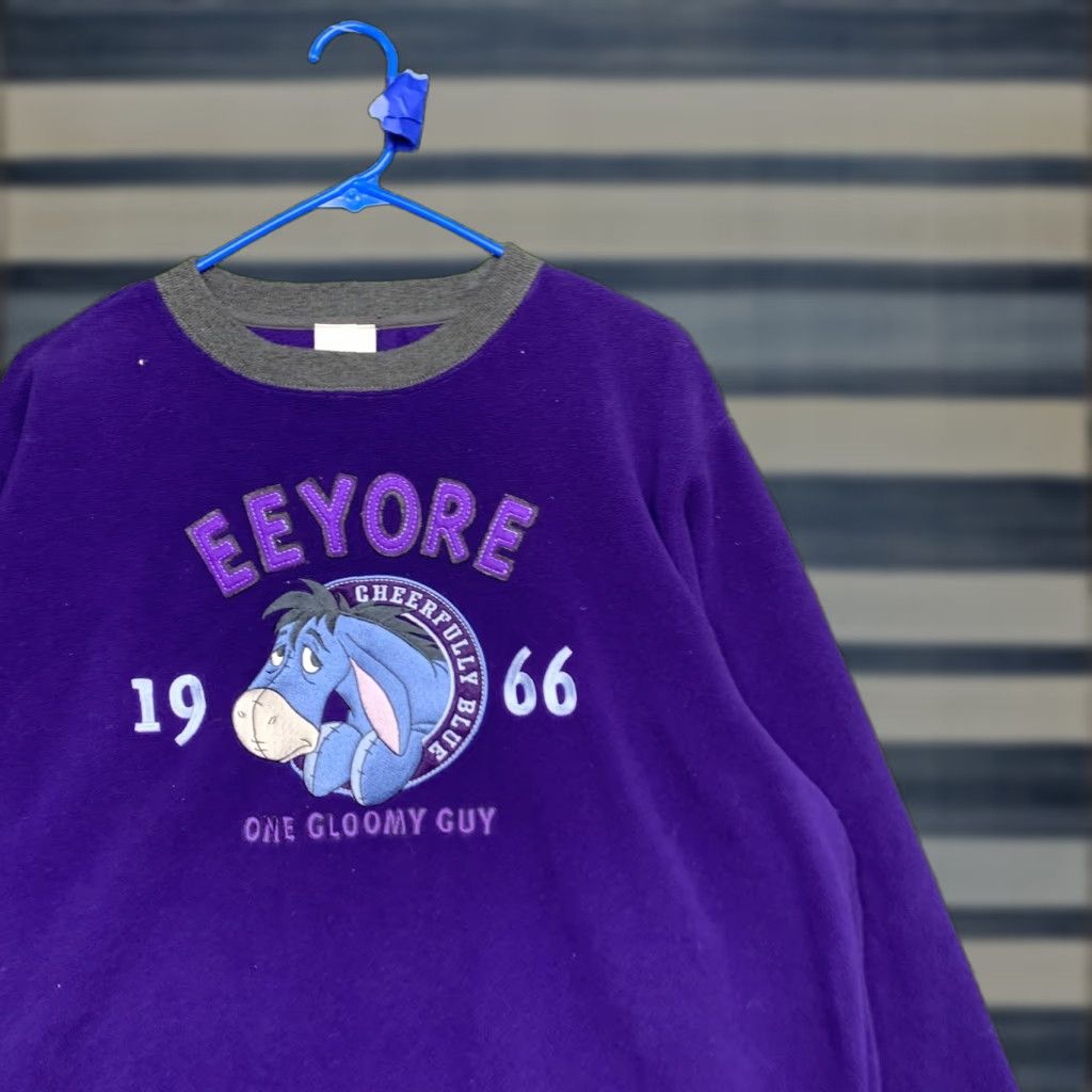 Disney Disney Store Sweatshirt Mens Medium Purple Eeyore Graphic Fleece Pullover Size US M / EU 48-50 / 2 - 1 Thumbnail