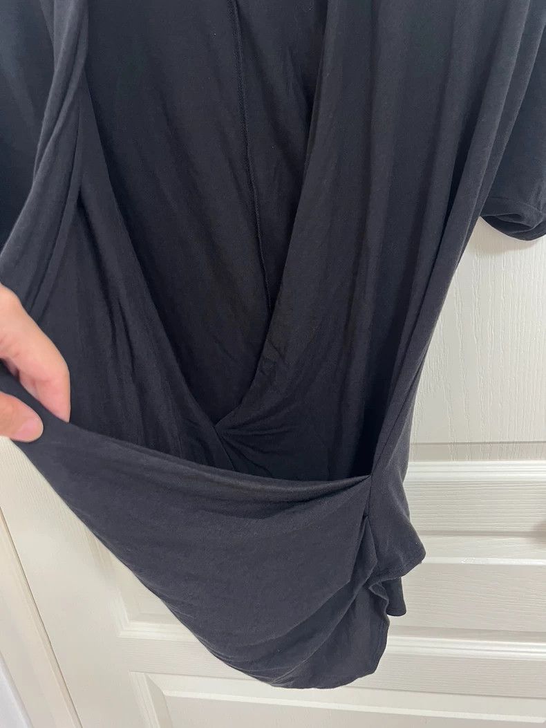 Helmut Lang HELMUT LANG sizeP Dark gray V-neck short-sleeved top Size M / US 6-8 / IT 42-44 - 3 Thumbnail