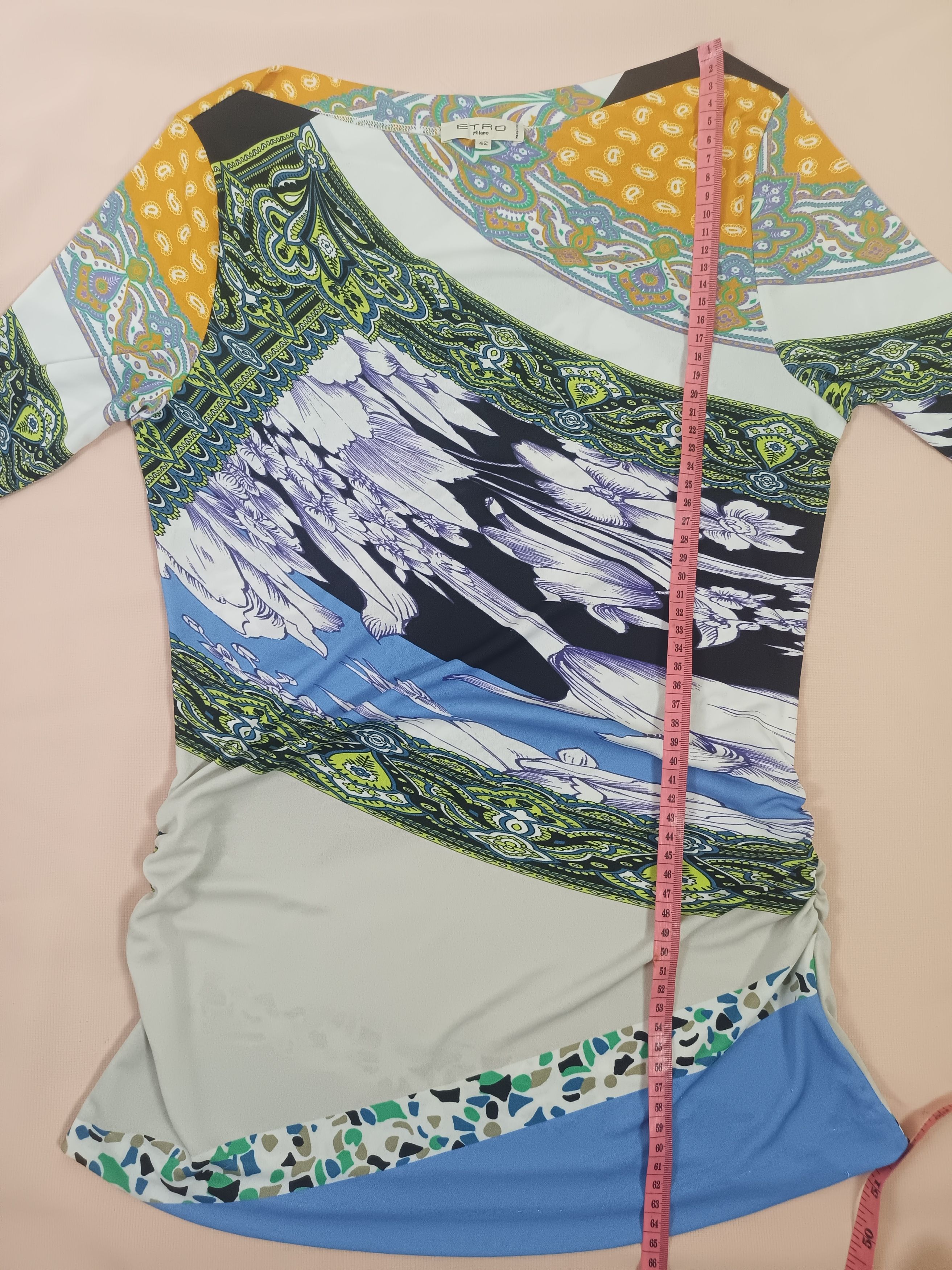 Etro ETRO Milano Blouse Tunic top 3/4 sleeves Size M / US 6-8 / IT 42-44 - 6 Thumbnail