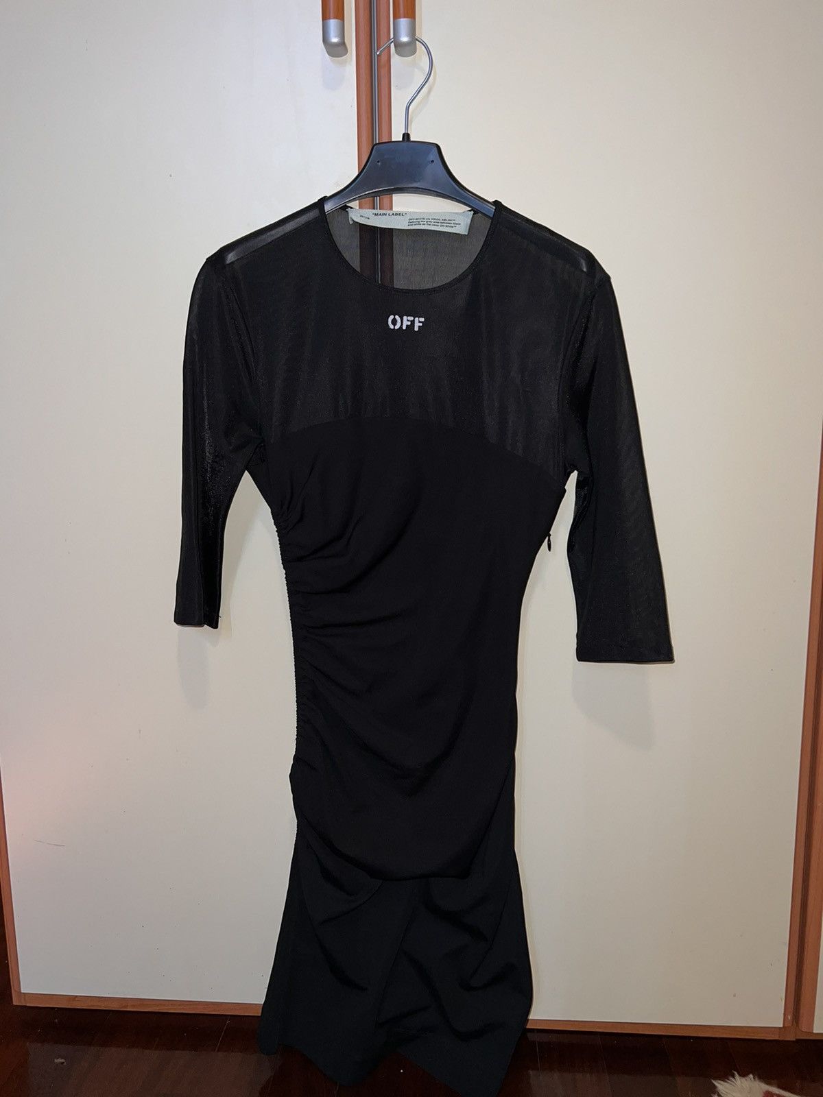 image of Off White Dress in Black, Women's (Size XS)