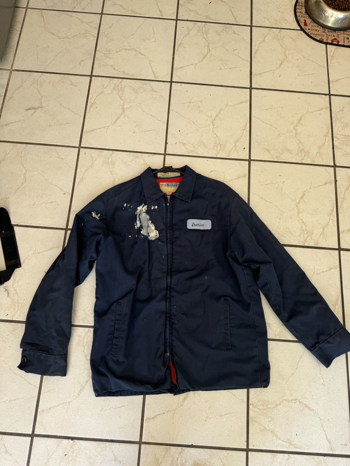 Vintage 70s mechanic jacket paint splattered Size US M / EU 48-50 / 2 - 1 Thumbnail