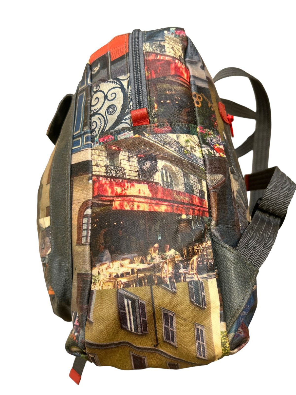 Vintage Arukan Japan Tarpaulin Printed Backpack Size ONE SIZE - 14 Thumbnail