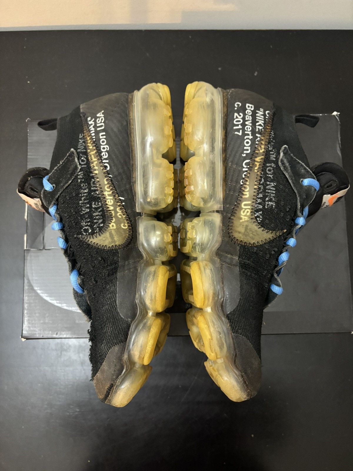 Nike × Off-White Nike Off White Air VaporMax Black 2018 Size US 10.5 / EU 43-44 - 3 Thumbnail