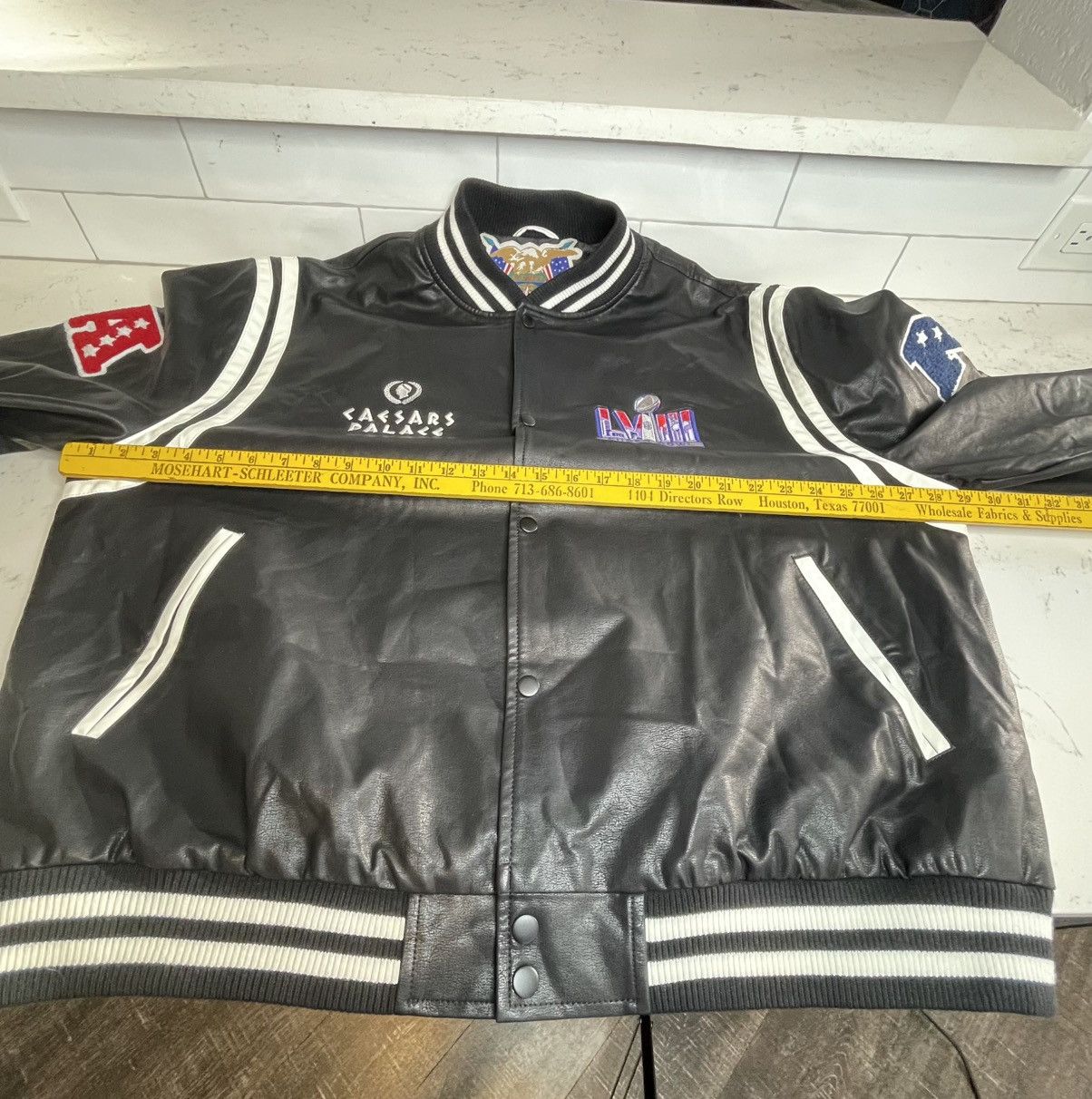 The Unbranded Brand Super Bowl LVIII NFL Embroidered Unbranded Faux Jacket VGC Size US XXL / EU 58 / 5 - 6 Thumbnail