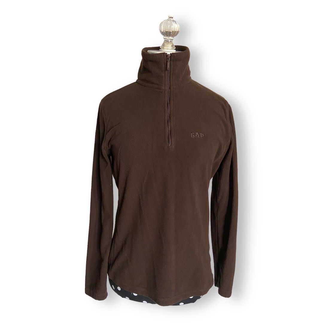 Gap Gap Womens Pullover Size XS Outlet Solid Brown Fleece Size XS / US 0-2 / IT 36-38 - 1 Thumbnail