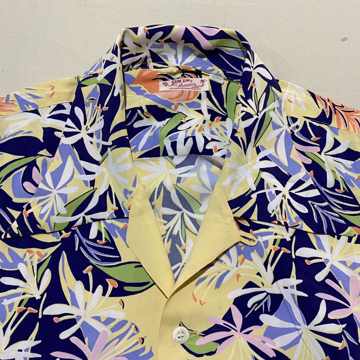 Sun Surf SUN SURF Aloha Flower Open Collar Shirt 100% Rayon Size US L / EU 52-54 / 3 - 3 Thumbnail