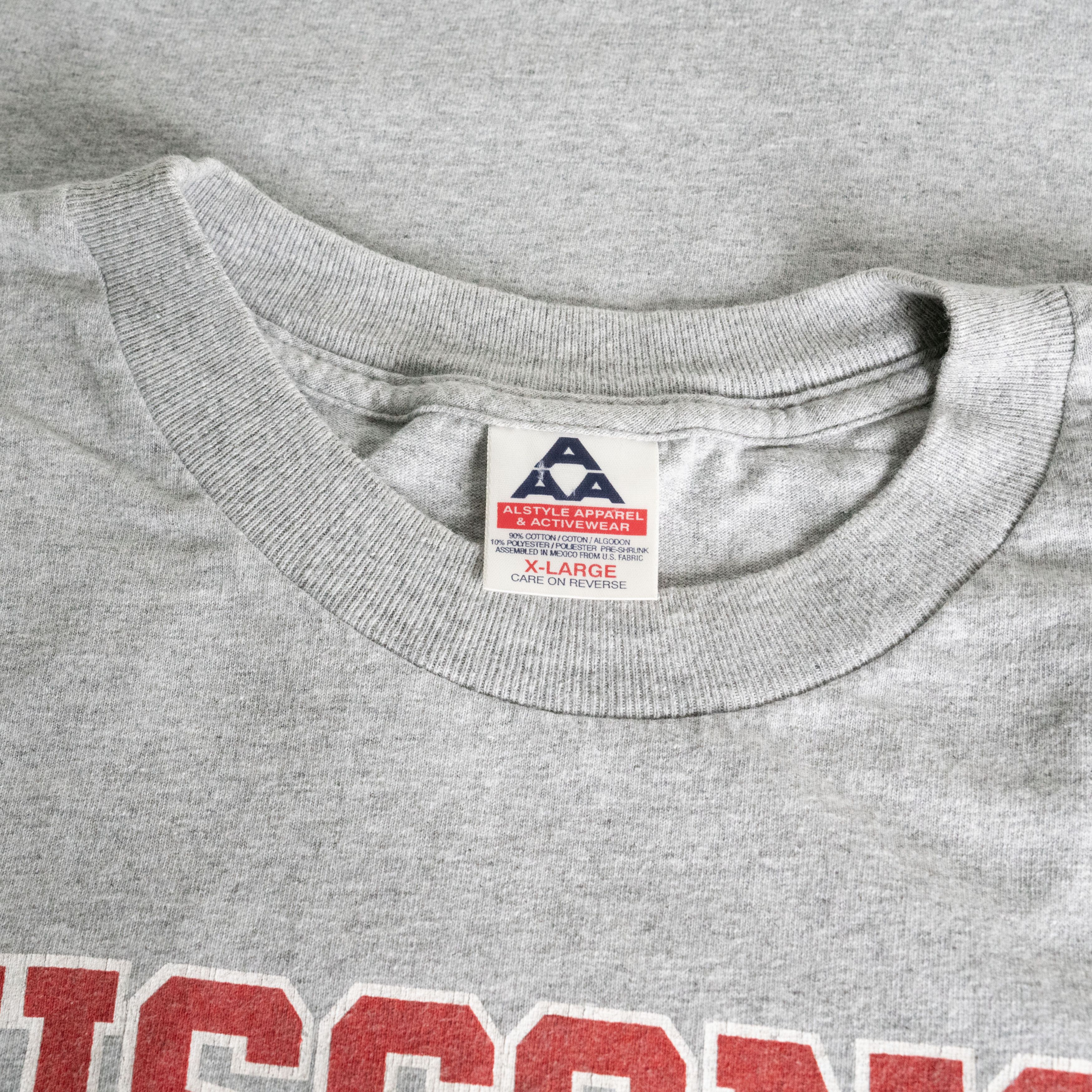 NCAA Vintage 2000 Wisconsin Football Long Sleeve Tee Shirt Size US XL / EU 56 / 4 - 3 Thumbnail