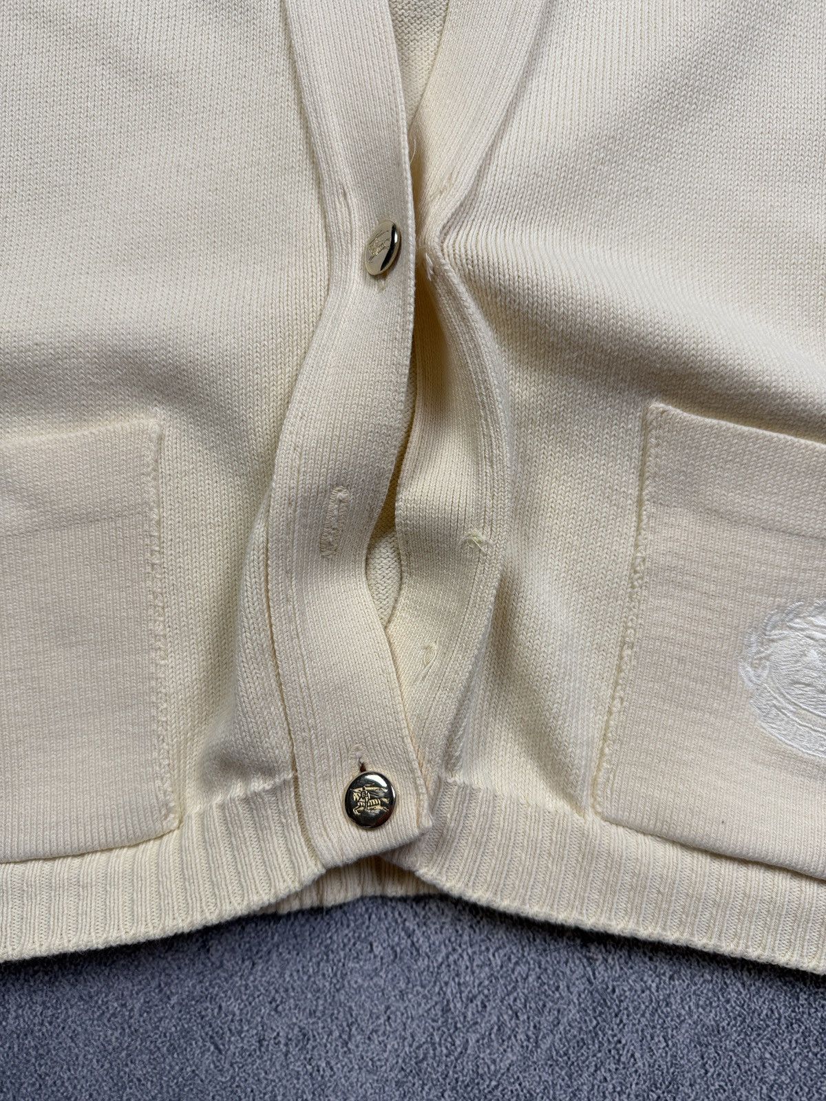 Burberry Burberry vintage wool cardigan pocket logo embroidered Size US L / EU 52-54 / 3 - 11 Thumbnail