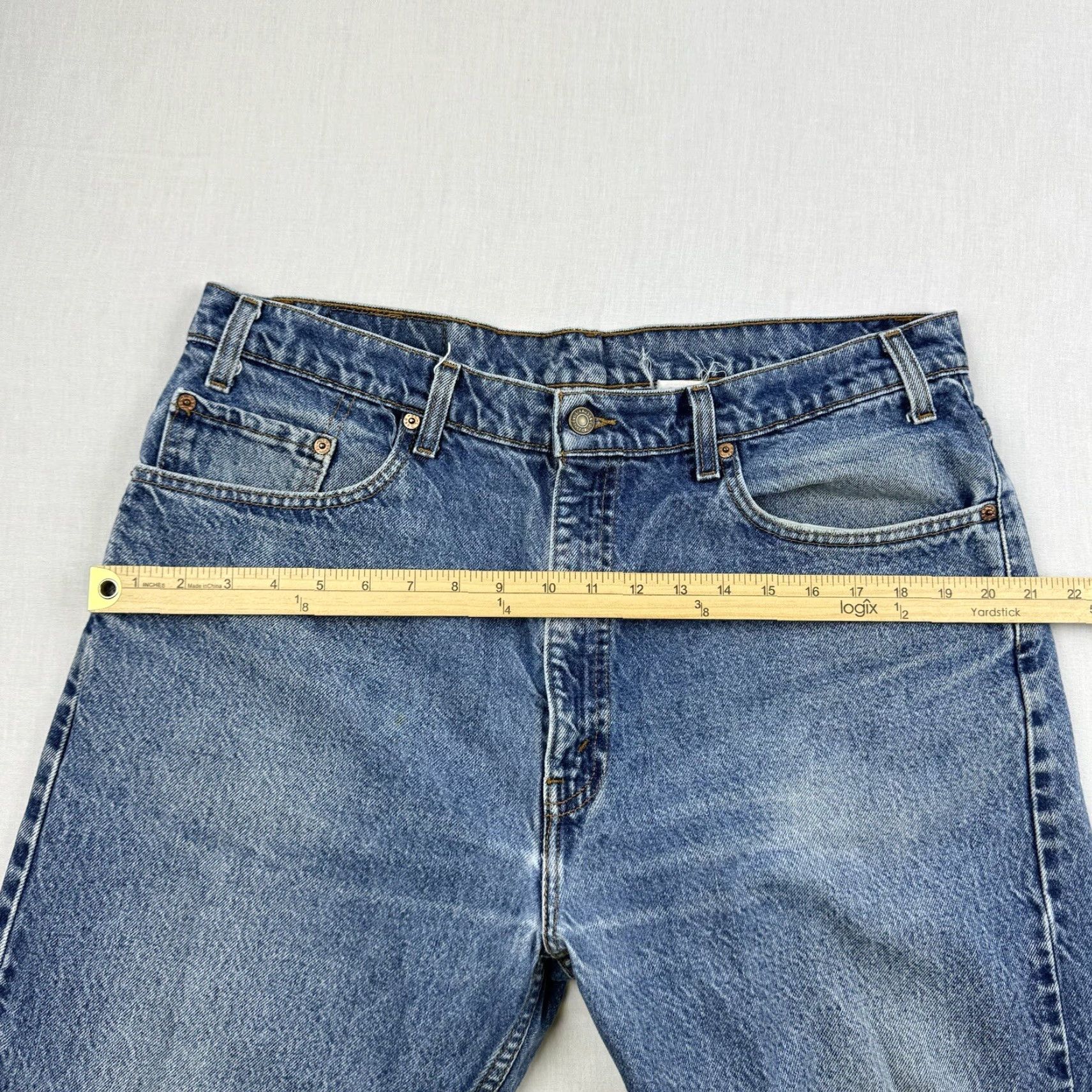 Levi's VINTAGE Levi's 505 Jeans Men 38x30 Blue Regular Straight 90s Grunge, Denim, Zip Closure Size US 38 / EU 54 - 6 Thumbnail