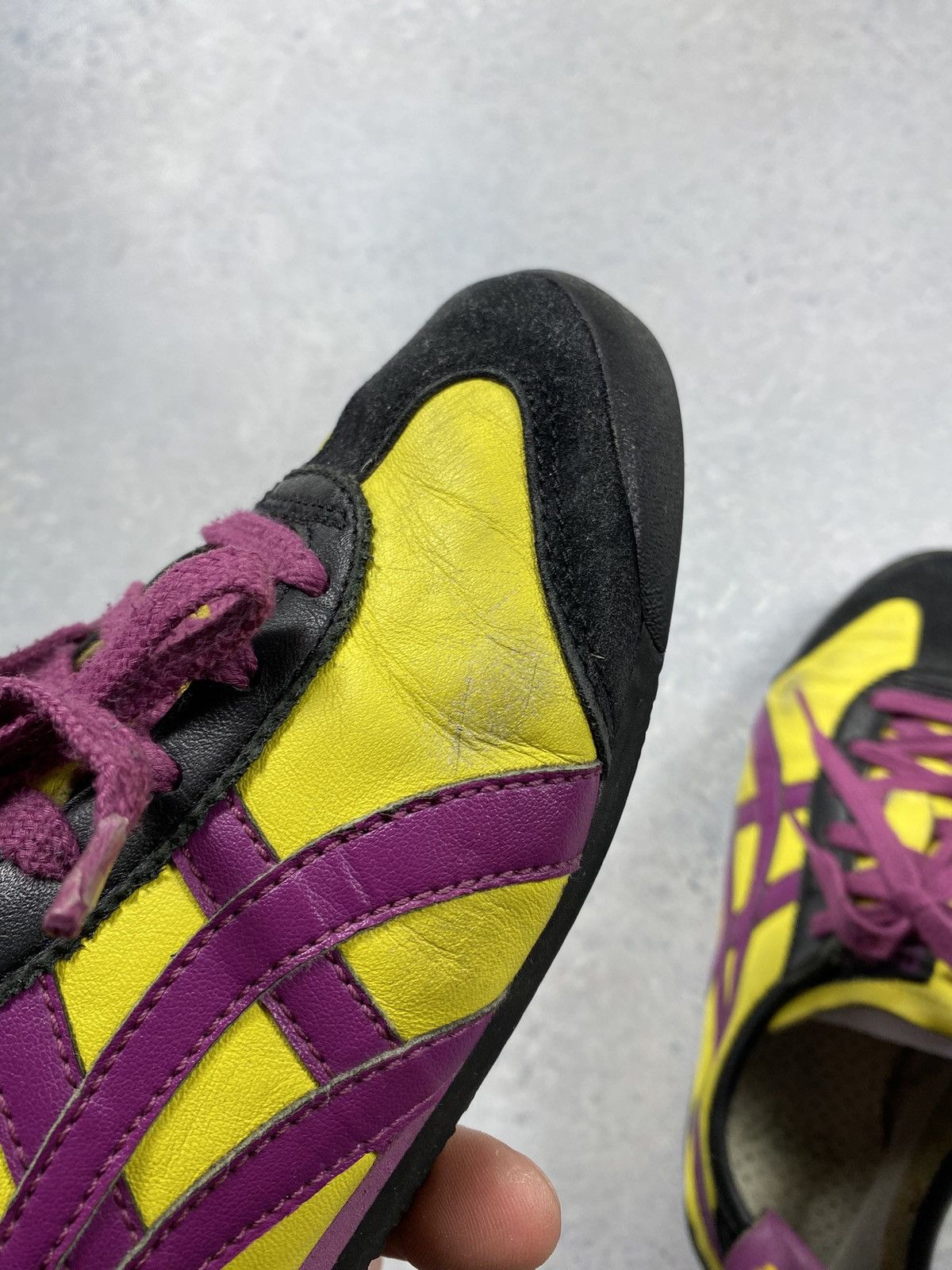 Asics Vintage Asics Onitsuka Yellow Leather Shoes Size US6 Size US 6 / EU 39 - 6 Thumbnail