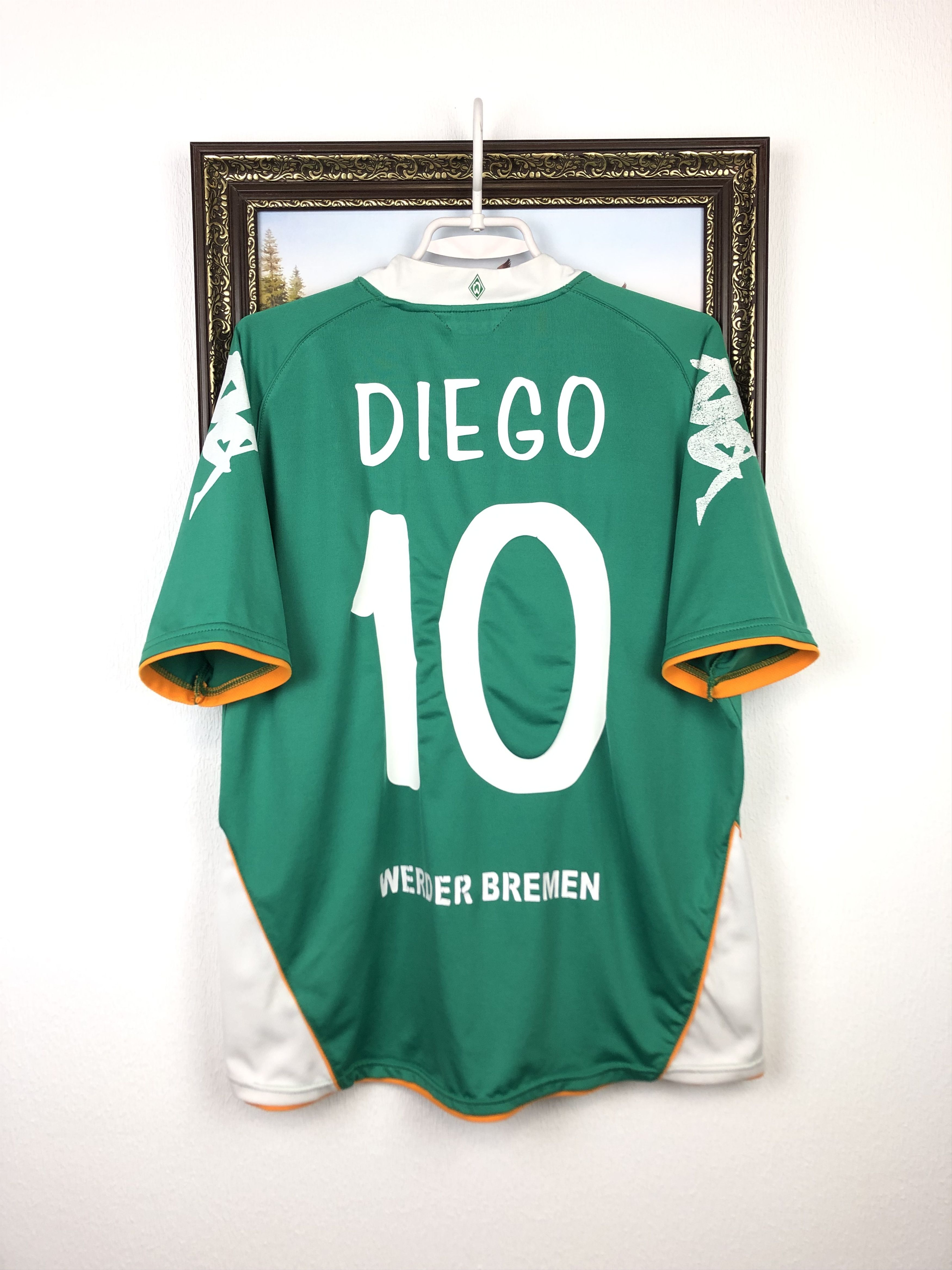 Vintage Werder Bremen football shirt 2007 Soccer Diego Kappa Jersey Size US M / EU 48-50 / 2 - 1 Thumbnail