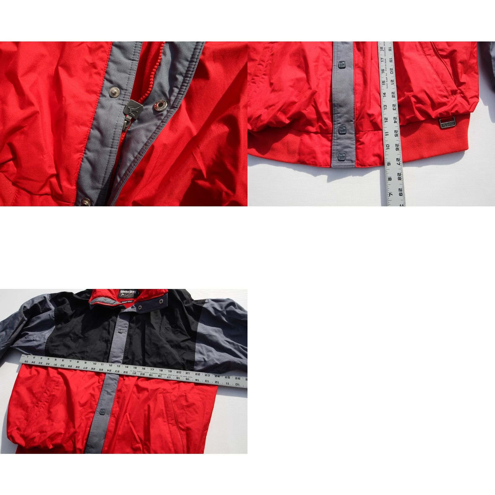 Vintage VINTAGE Gore-Tex Ski Jacket White Stag L Mens Waterproof Red Black Gray Retro Size US L / EU 52-54 / 3 - 8 Thumbnail