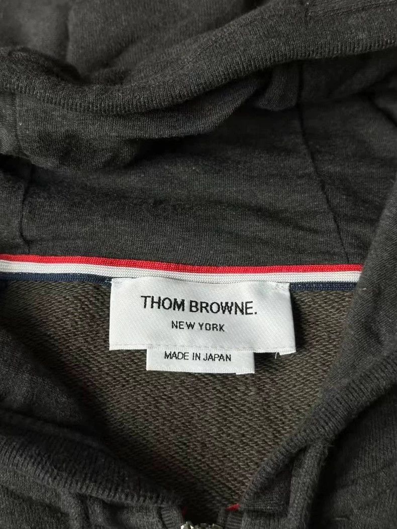 Thom Browne Thom Browne A charcoal black knit jacket Size US XXL / EU 58 / 5 - 3 Thumbnail