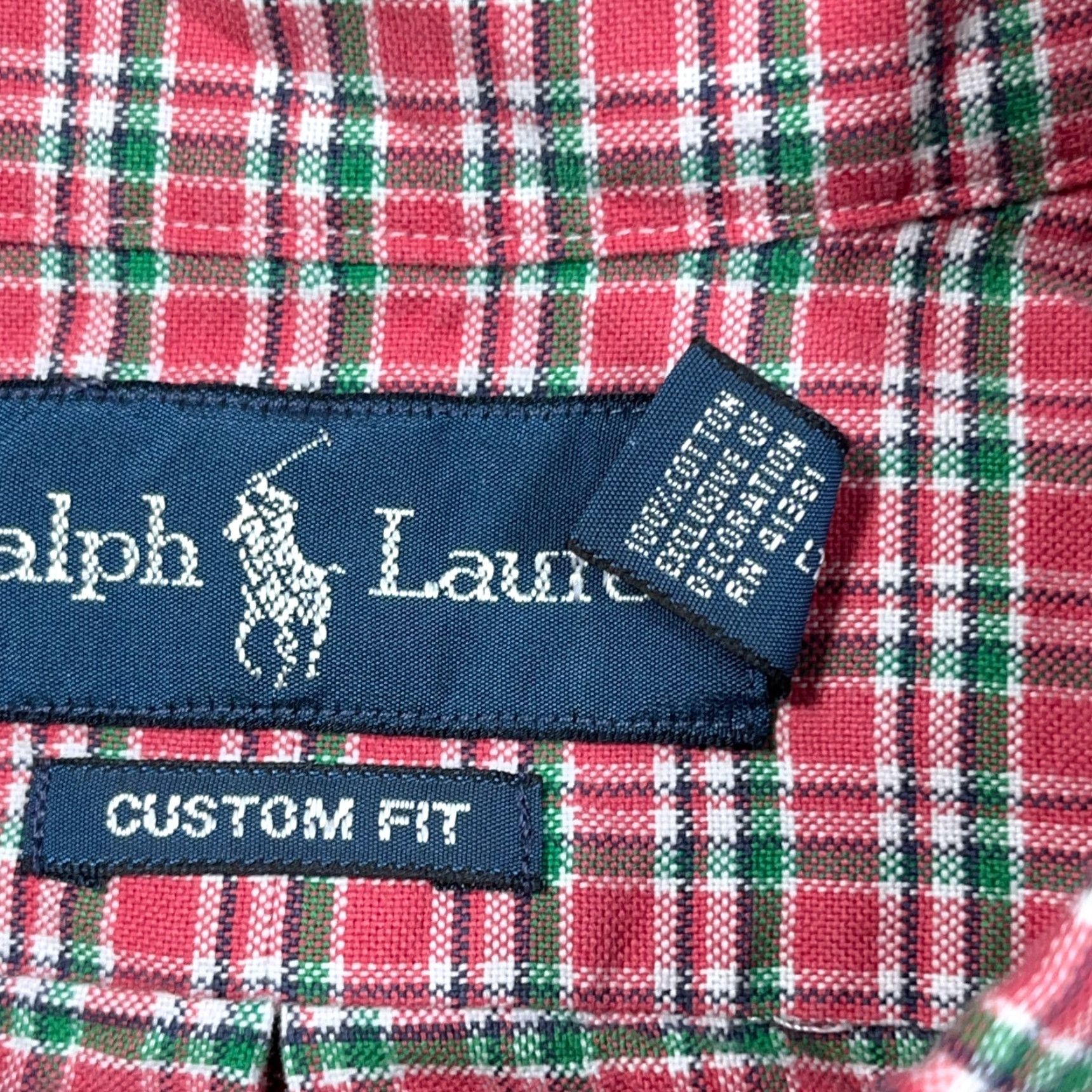 Ralph Lauren Ralph Lauren Shirt Men XL pink green Plaid Button-Up OCBD Mens Size US XL / EU 56 / 4 - 6 Thumbnail