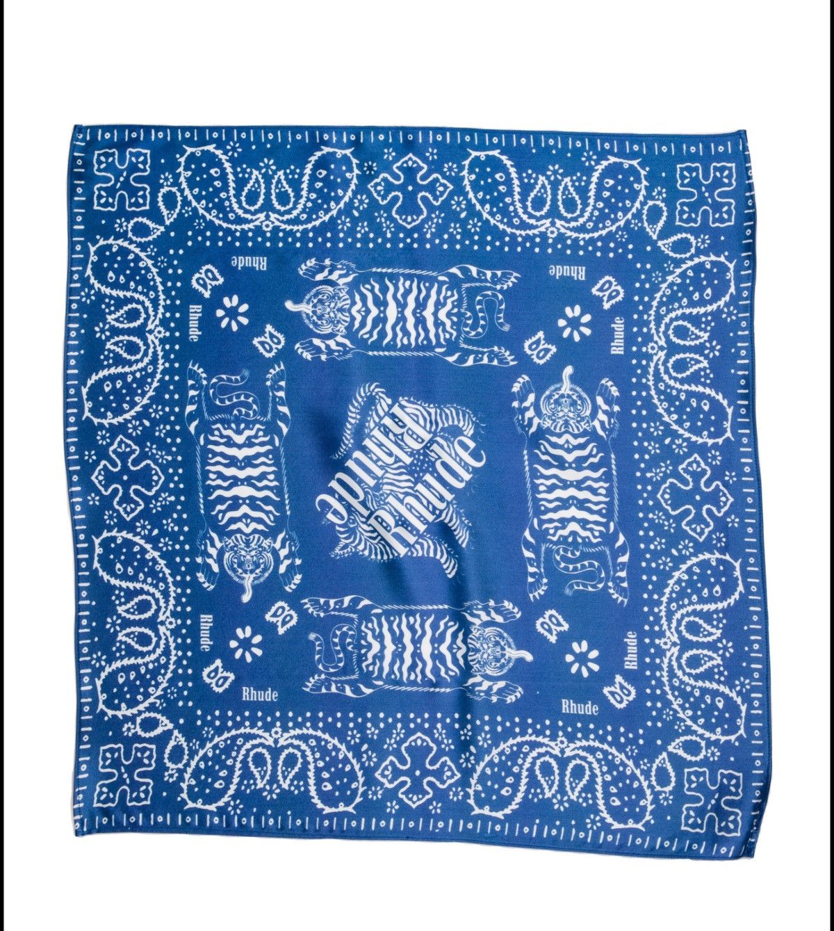 Rhude Rhude Tiger silk bandana Size ONE SIZE - 1 Thumbnail