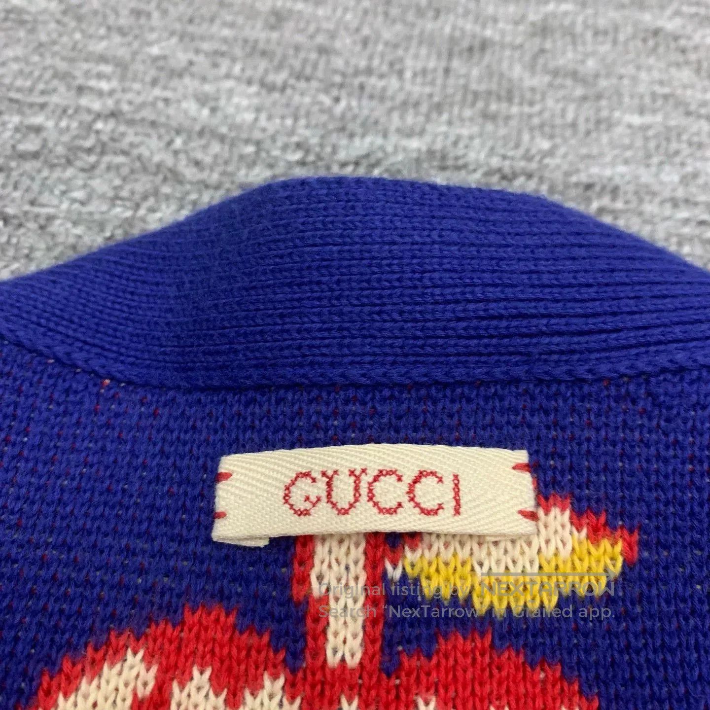 Gucci gucci blue apple knit cardigan medium size. Size M / US 6-8 / IT 42-44 - 9 Thumbnail