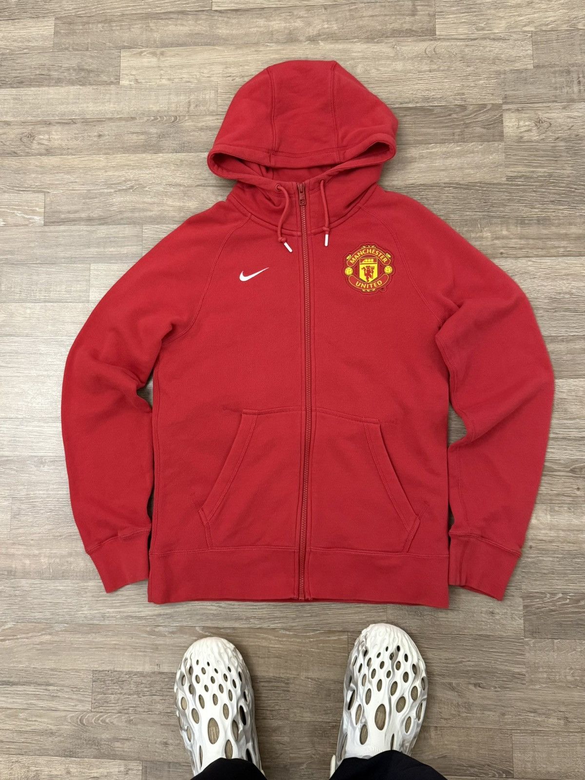 Nike Vintage Nike Y2K Manchester United Soccer Blokecore Hoodie Size US S / EU 44-46 / 1 - 4 Thumbnail